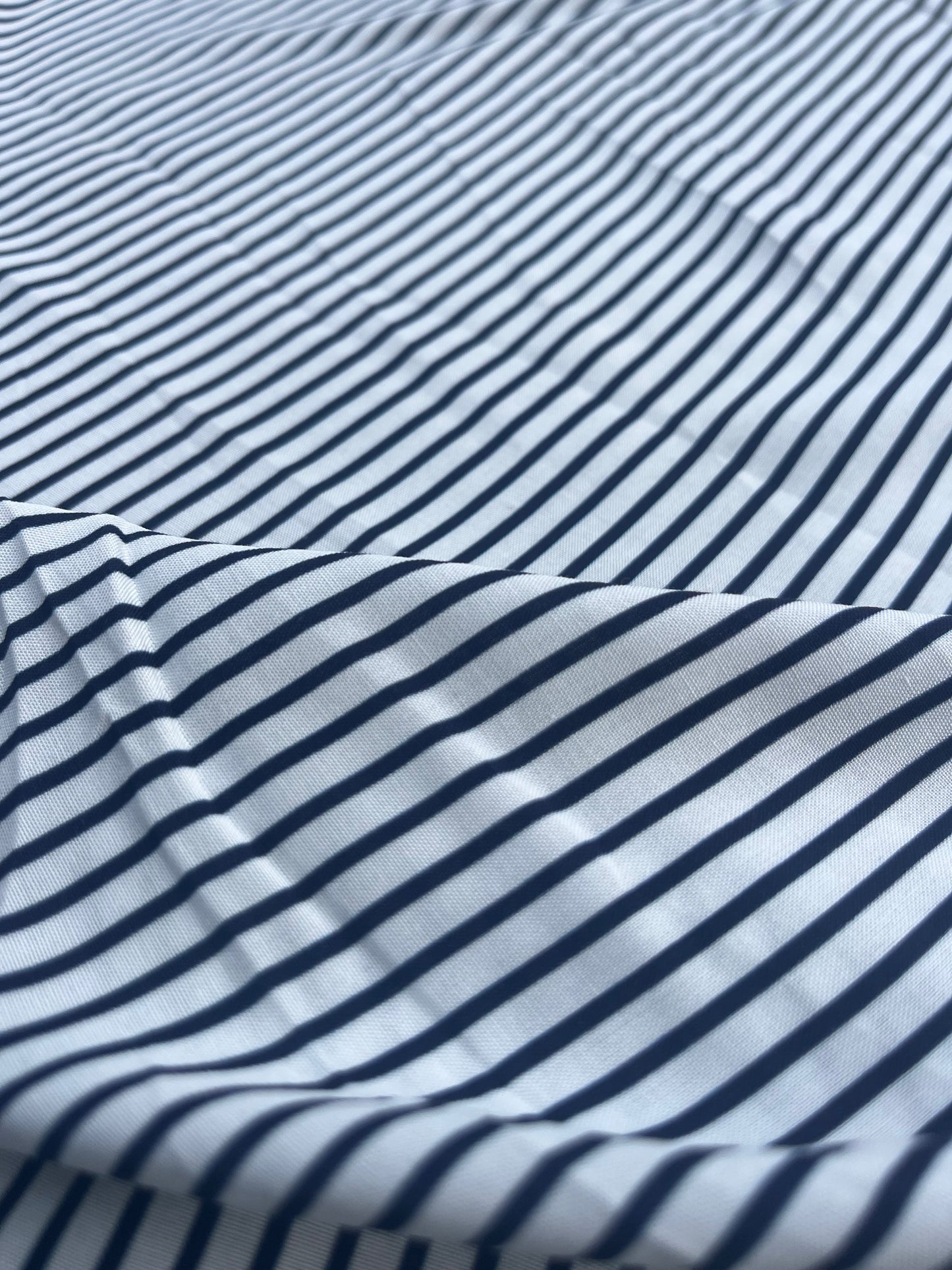 LC LANDRY 008 viscose white/navy stripes