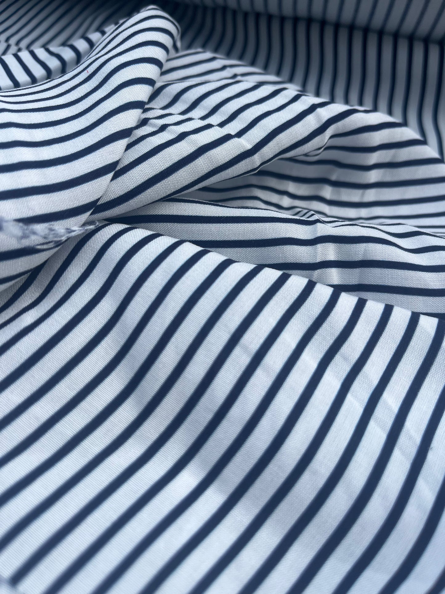 LC LANDRY 008 viscose white/navy stripes