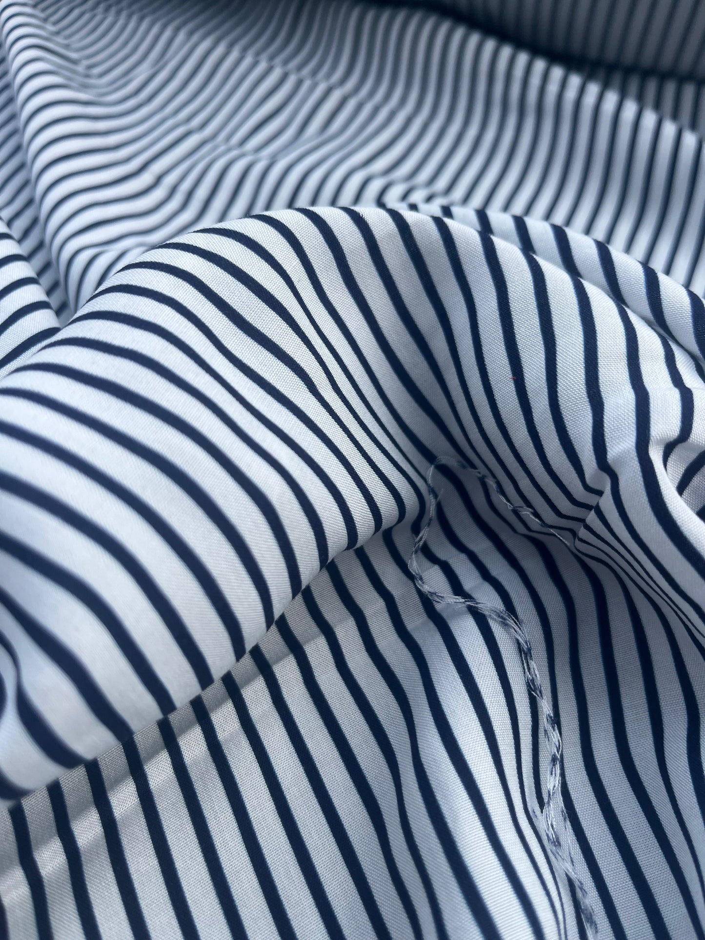 LC LANDRY 008 viscose white/navy stripes