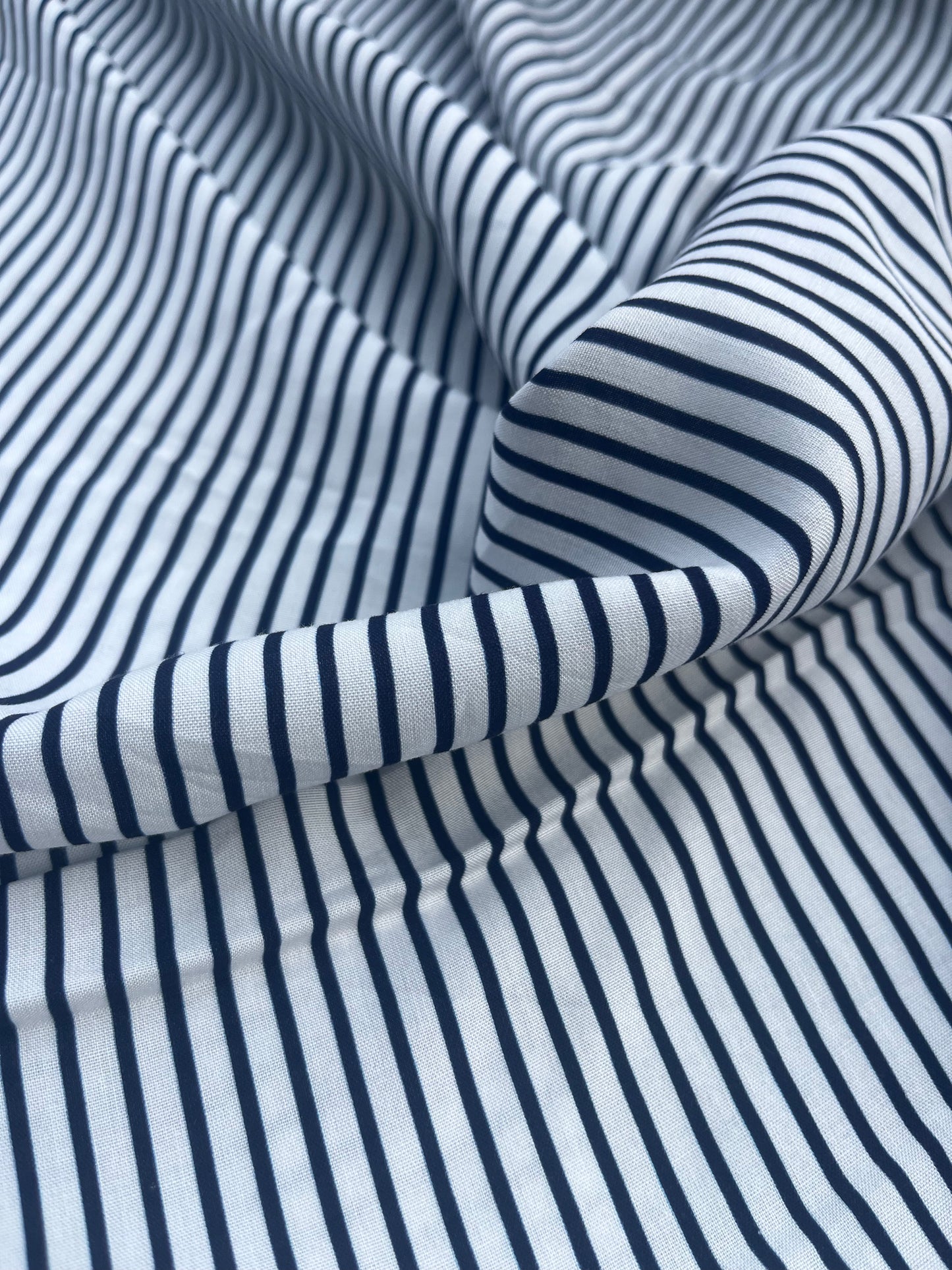 LC LANDRY 008 viscose white/navy stripes
