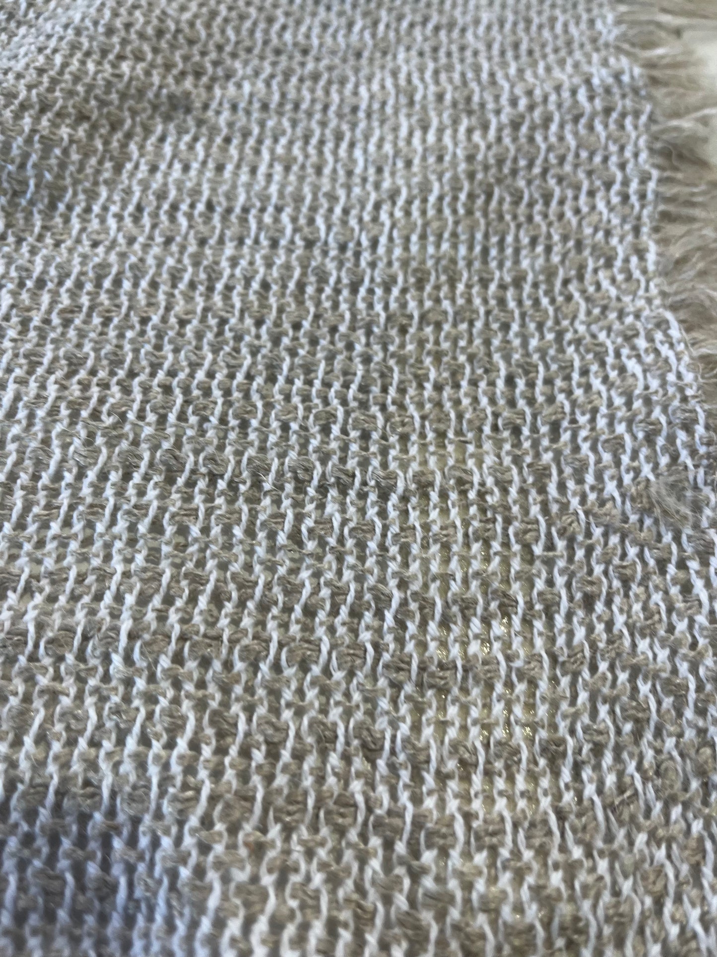 JULIA 033 cotton tweed sand/grey