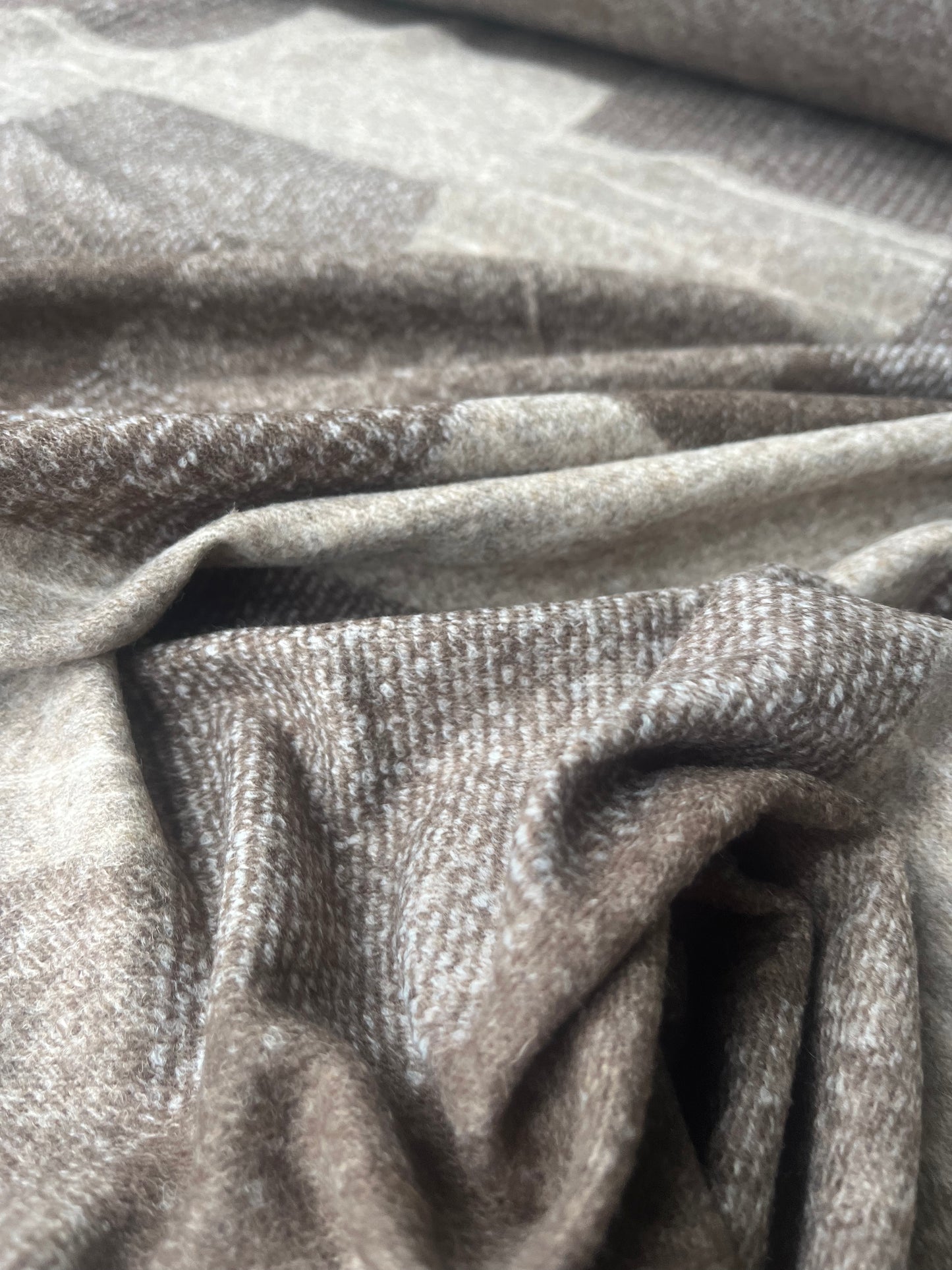 POLO 023 Wool jersey patchwork beige/brown