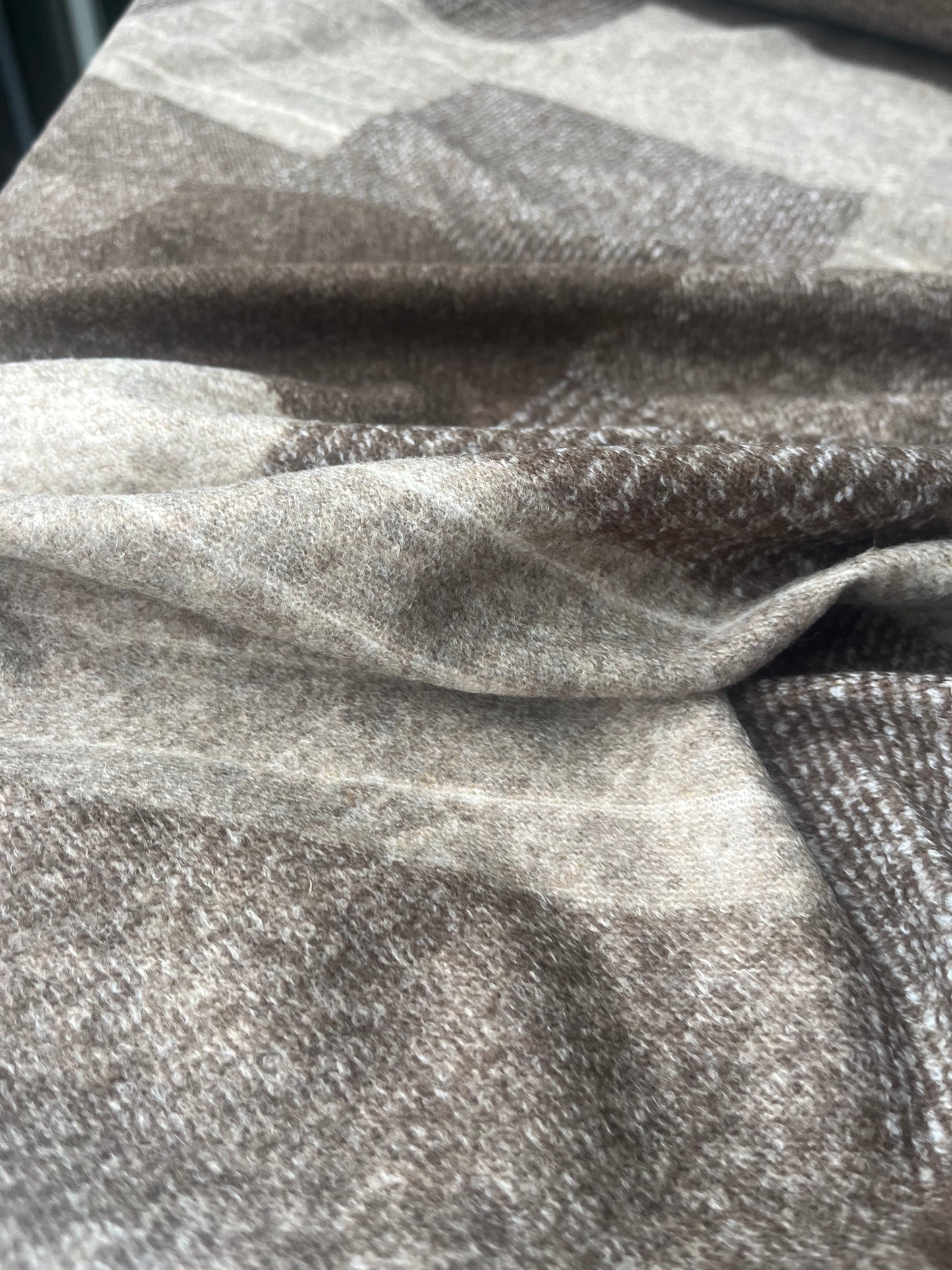 POLO 023 Wool jersey patchwork beige/brown