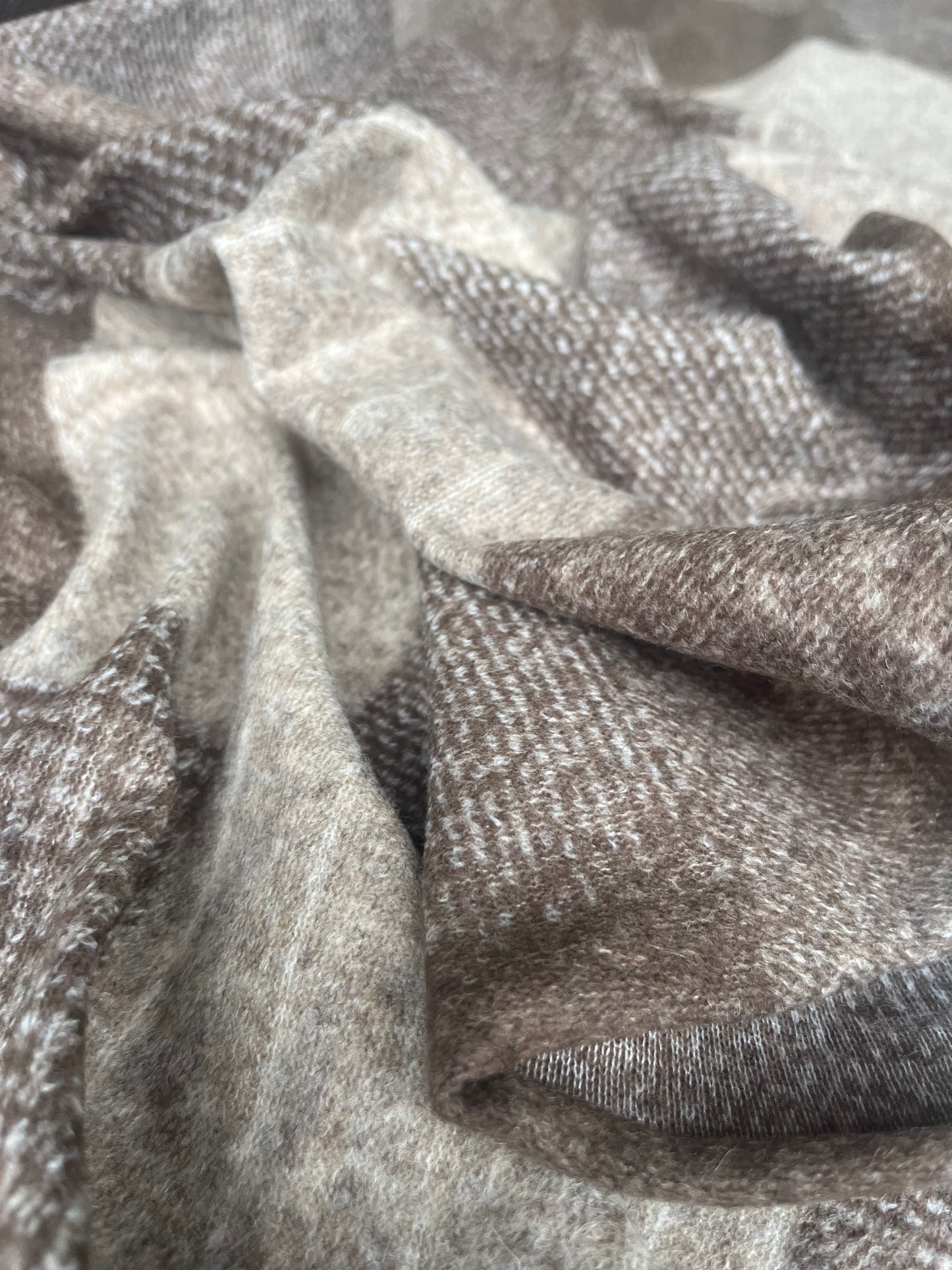 POLO 023 Wool jersey patchwork beige/brown