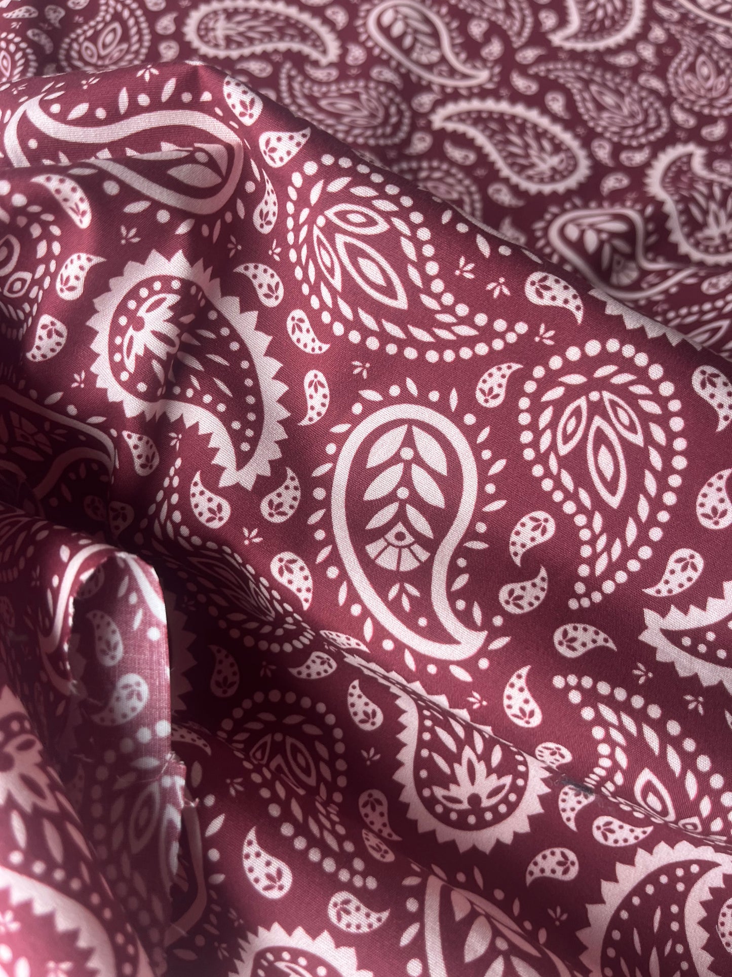 POLO 037 poplin stretch paisley digital print