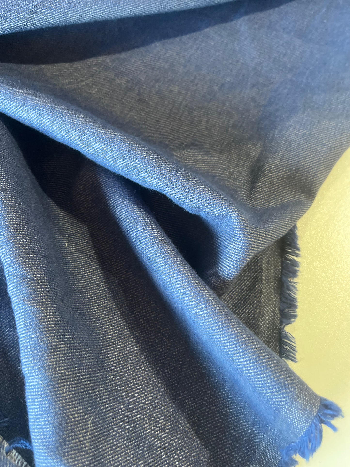 LC GAUTIER 006 cotton flannel stretch inside brush indigo