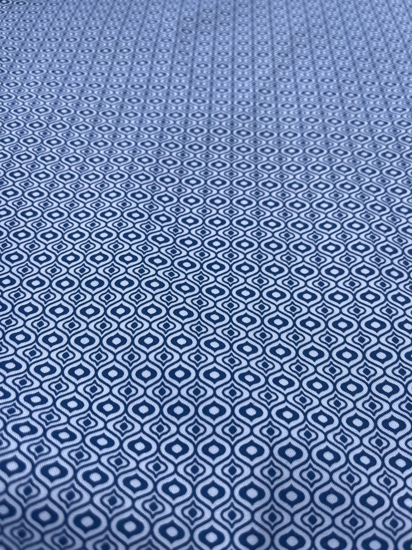 LANDRY 033 cotton twill navy/white small design