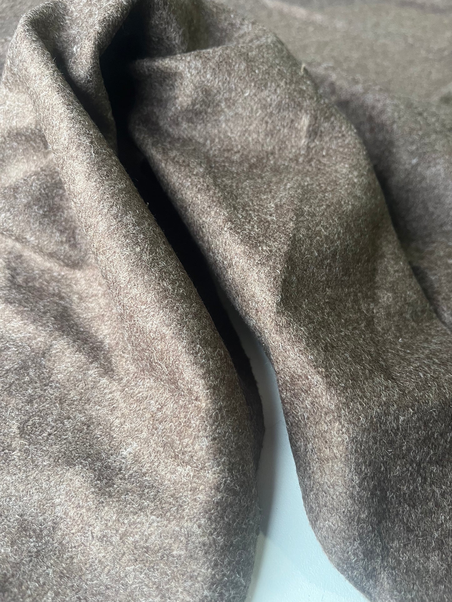 FLAVIO 001 double face wool brown/grey