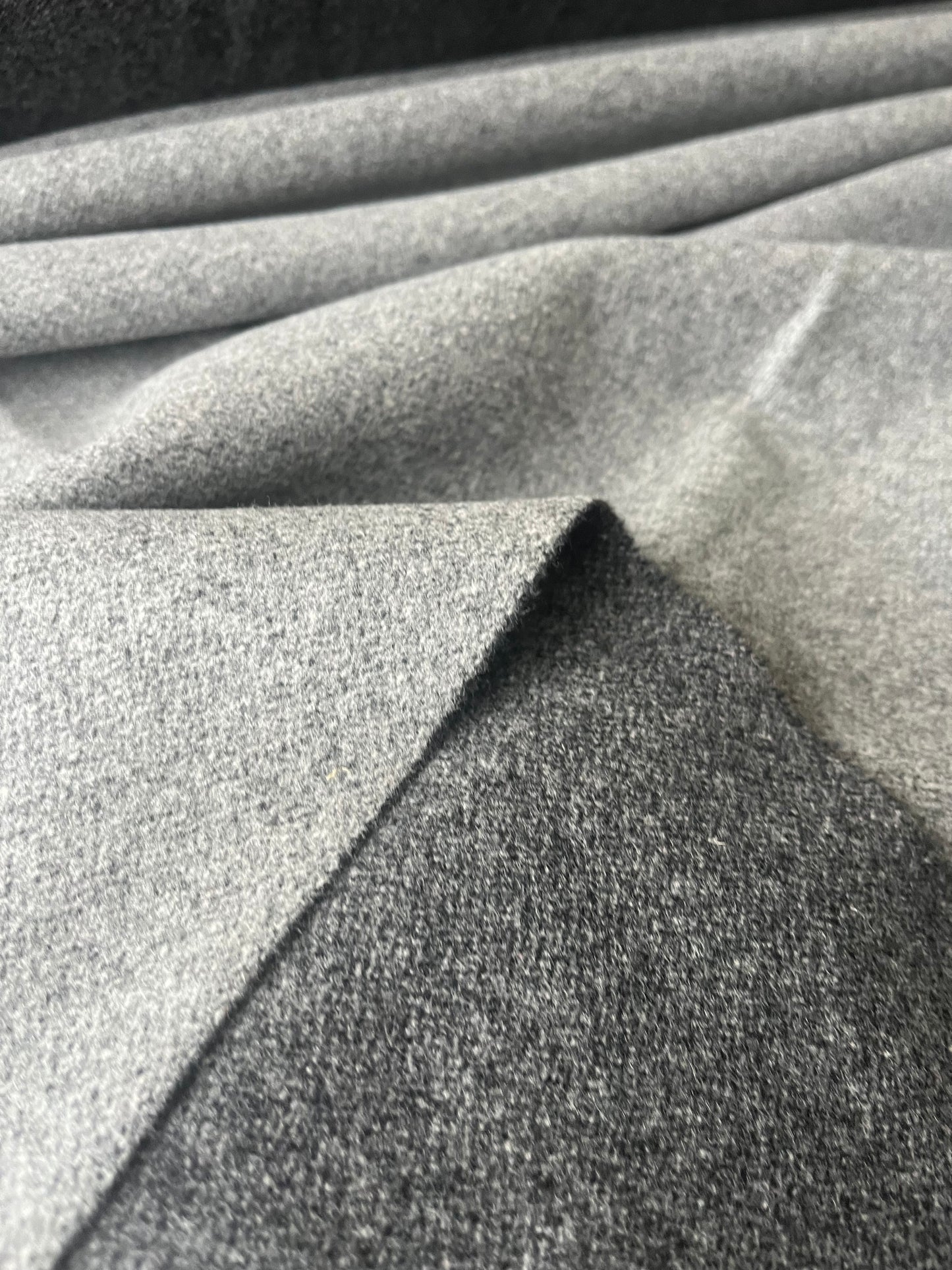 FLAVIO 006 wool caban grey double face