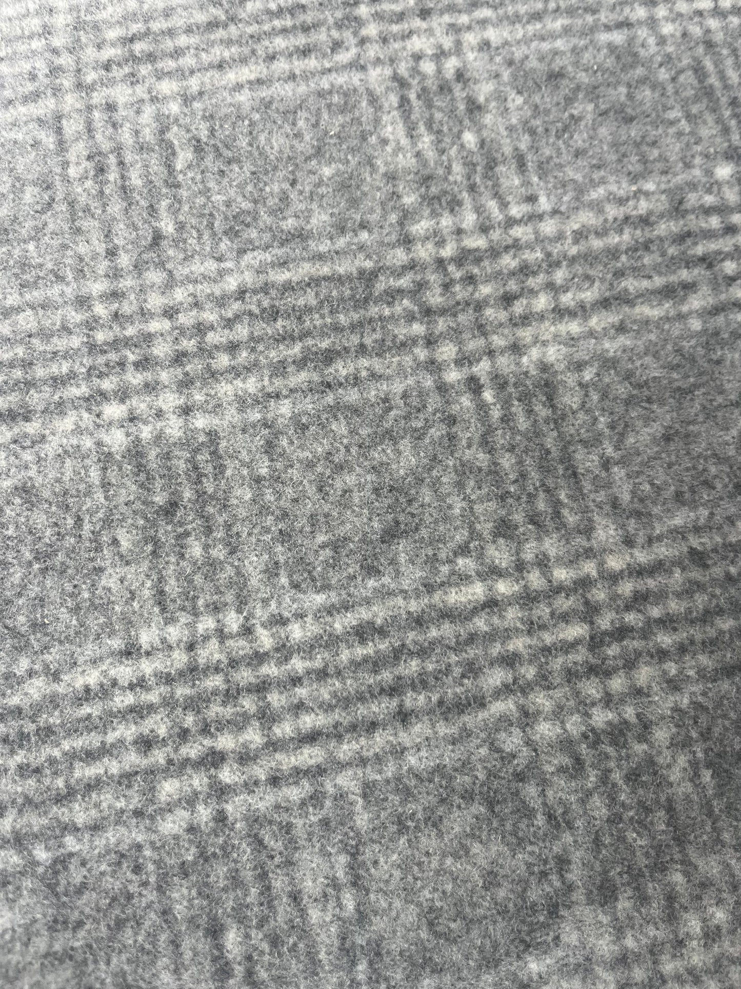 FLAVIO 007 double face wool grey check