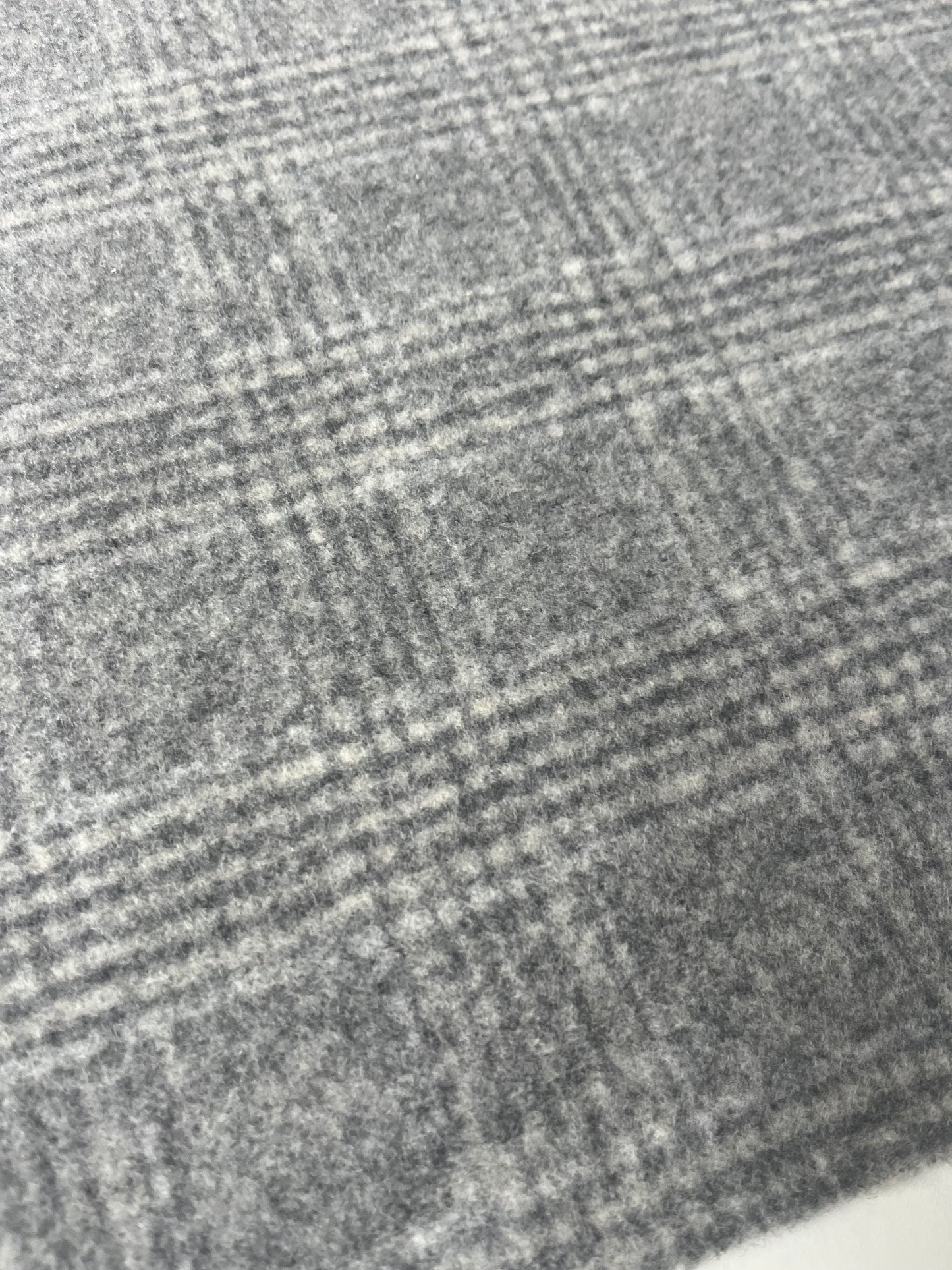 FLAVIO 007 double face wool grey check