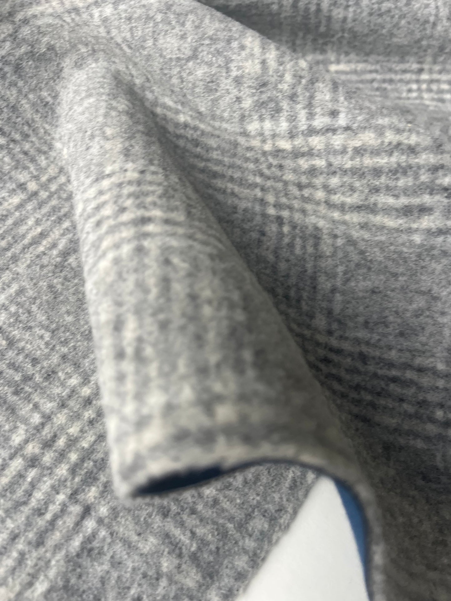 FLAVIO 007 double face wool grey check