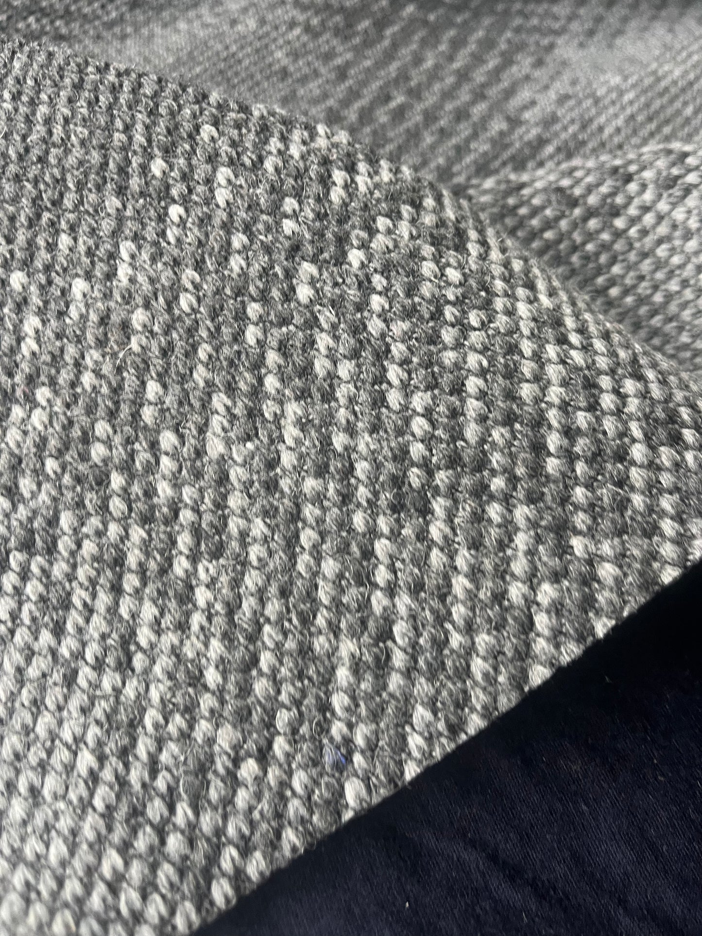FLAVIO 008 double face wool tweed grey