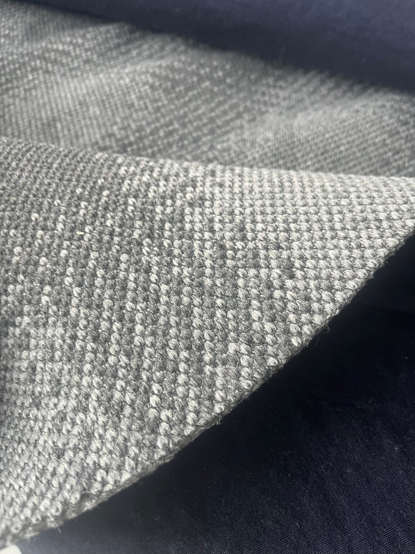 FLAVIO 008 double face wool tweed grey