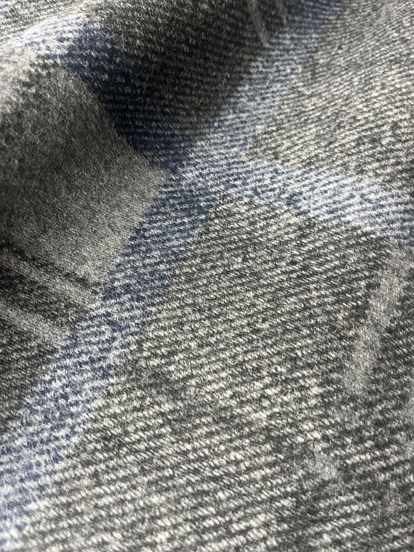 FLAVIO 009 double face wool grey/blue check