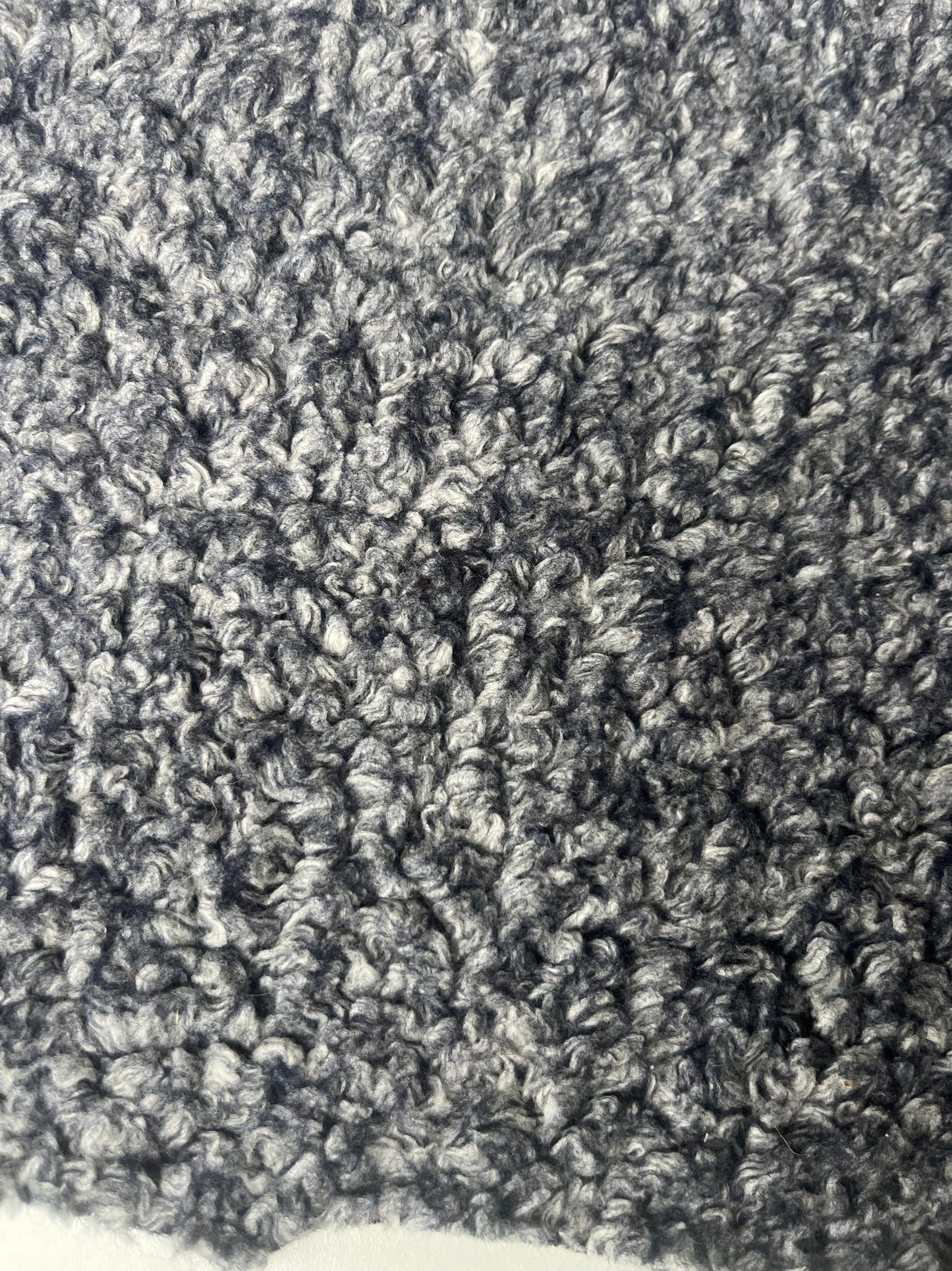 FLAVIO 010 double face wool bouclette blue/grey