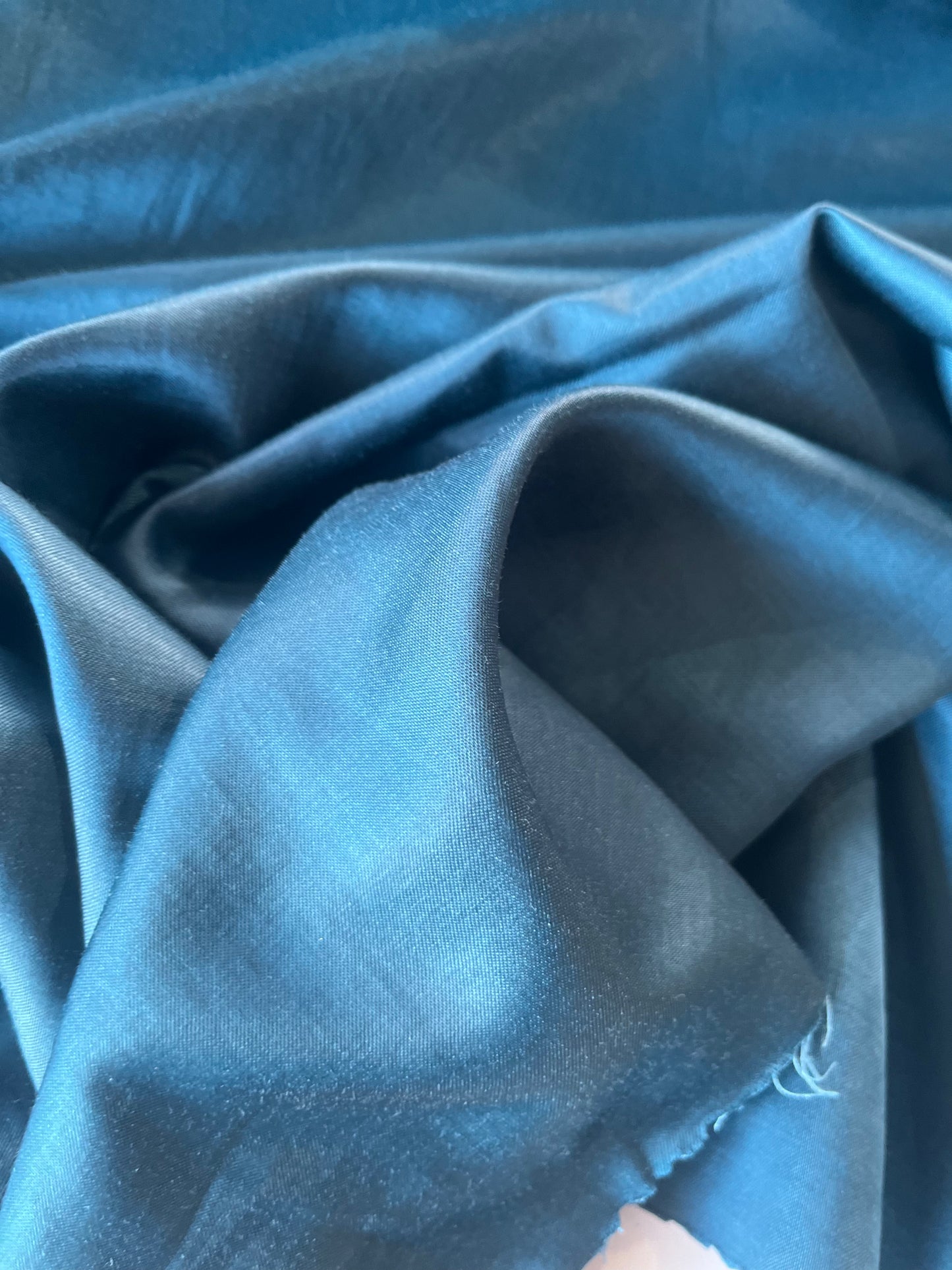 GAUTIER 016 Heavy Satin With Cotton petrol
