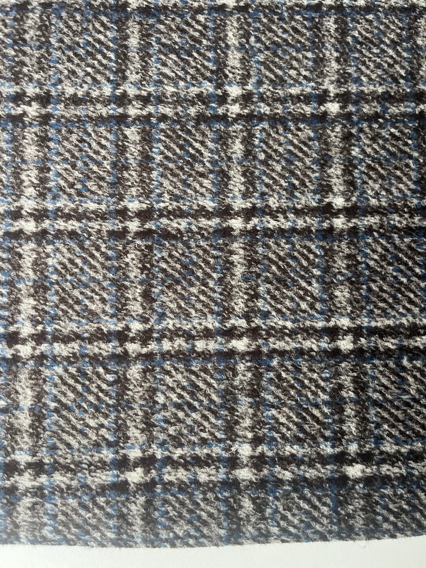FLAVIO 011 double face wool brown/blue check