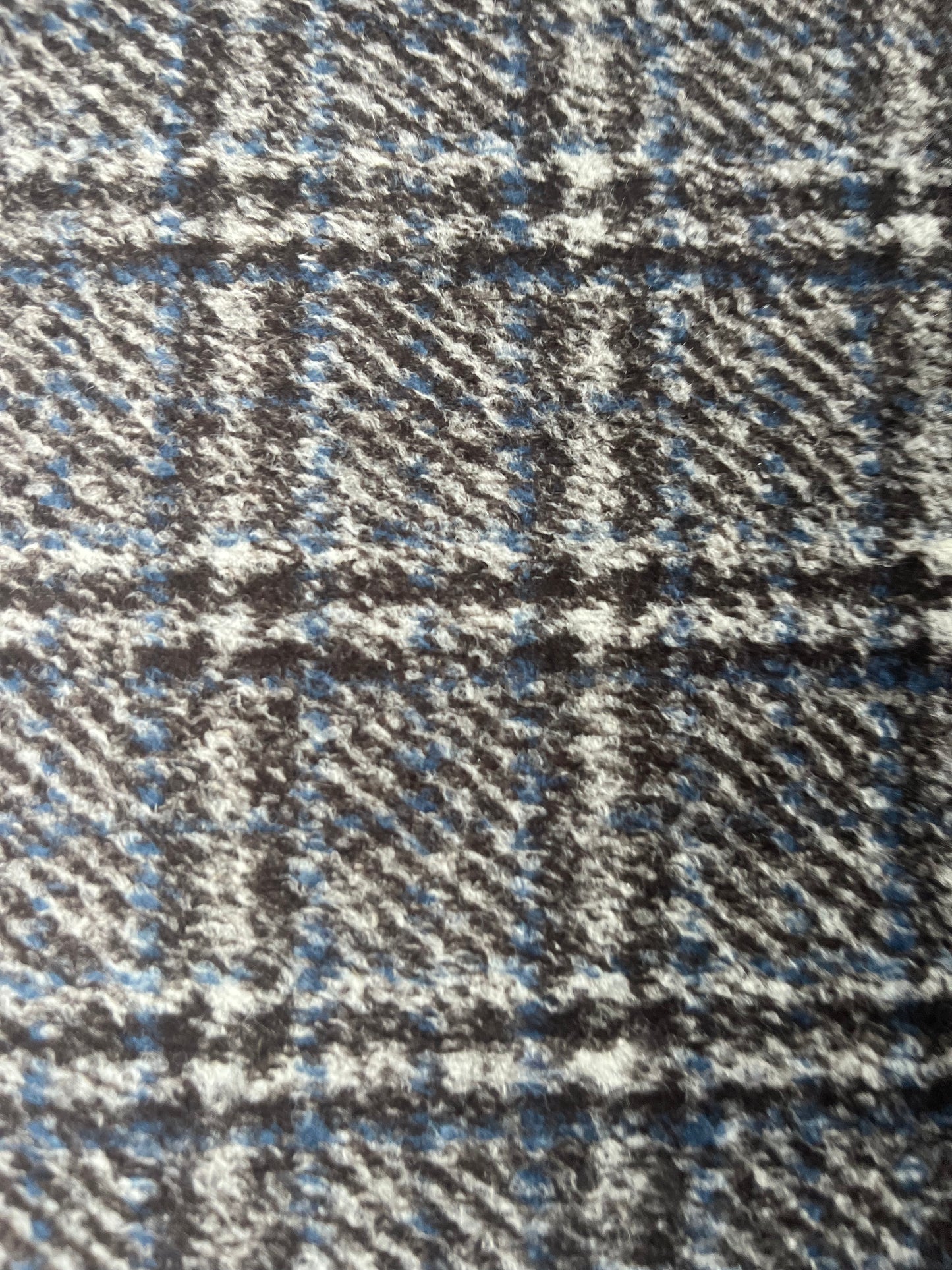 FLAVIO 011 double face wool brown/blue check