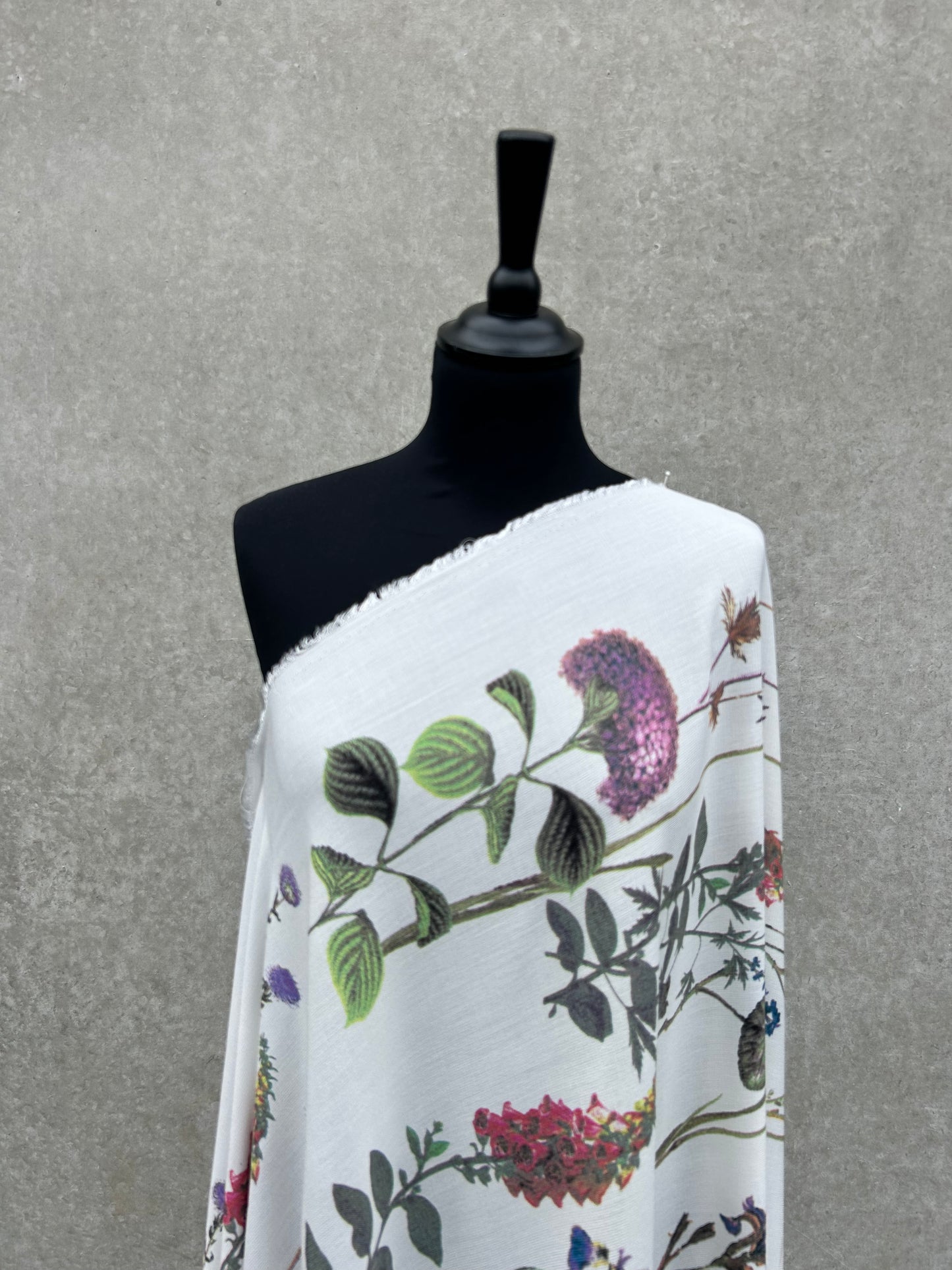 STELLA 003 viscose silk botanical print