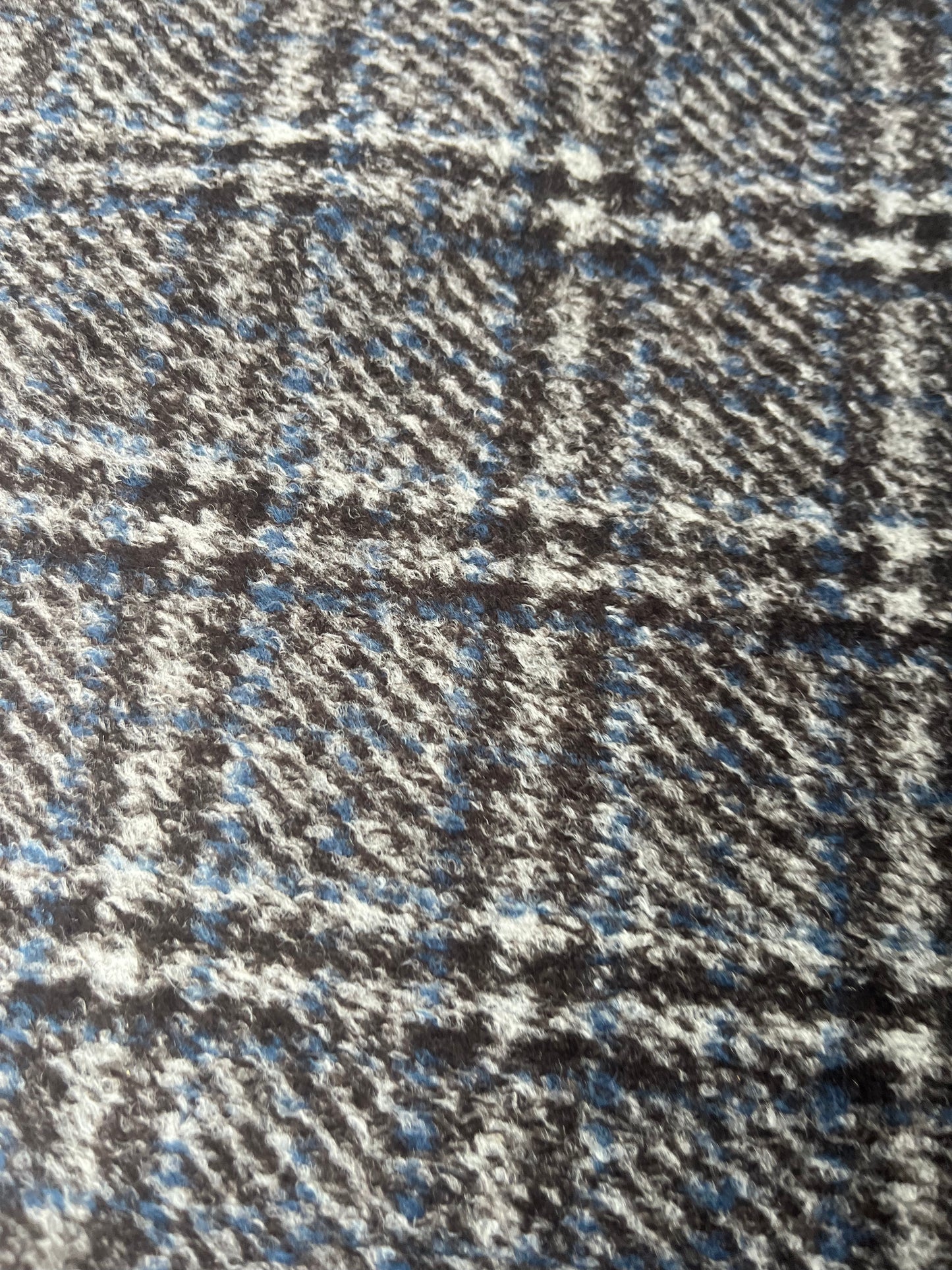 FLAVIO 011 double face wool brown/blue check