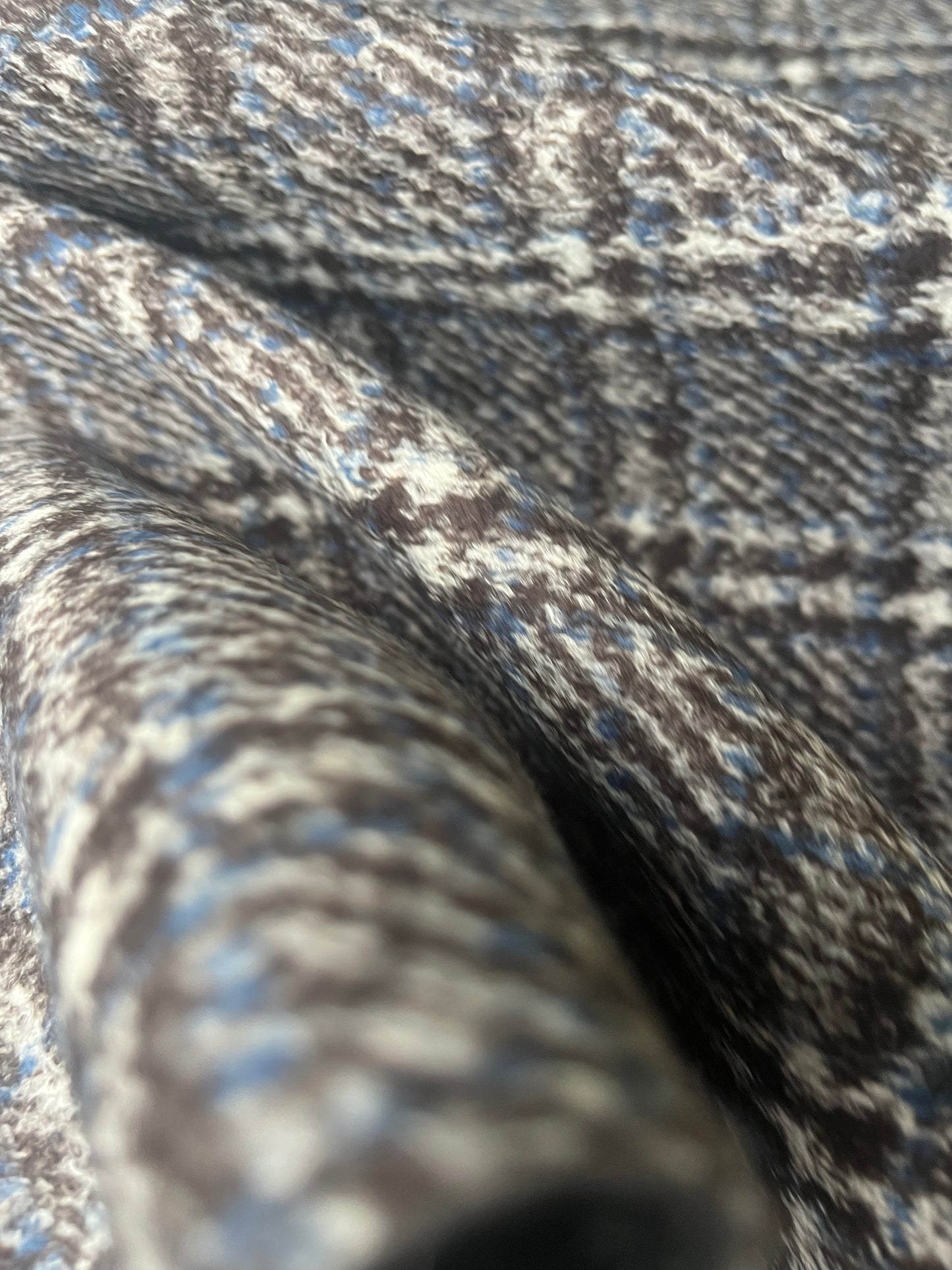 FLAVIO 011 double face wool brown/blue check