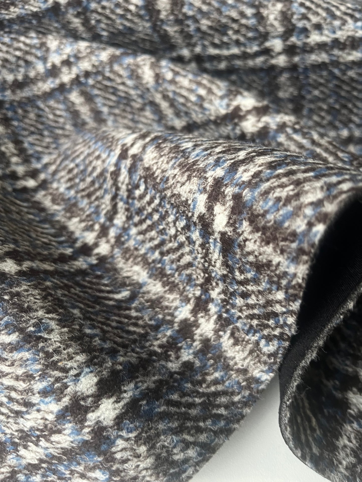 FLAVIO 011 double face wool brown/blue check