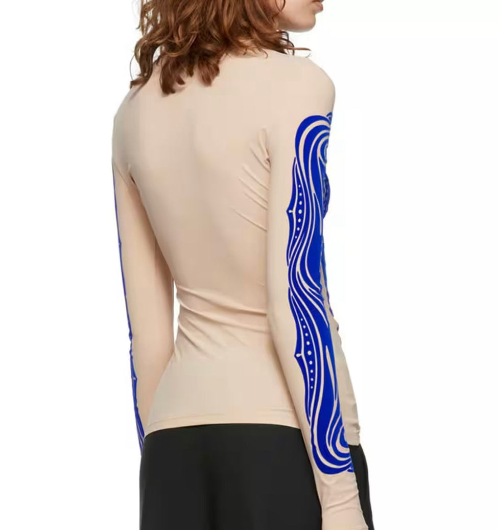 STELLA 004 jersey flock print