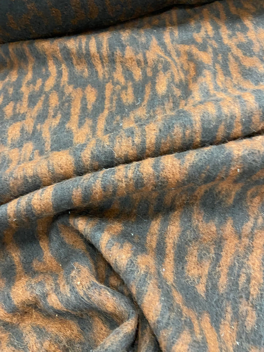 Jonny 023 boiled wool check colors plum brown-cognac