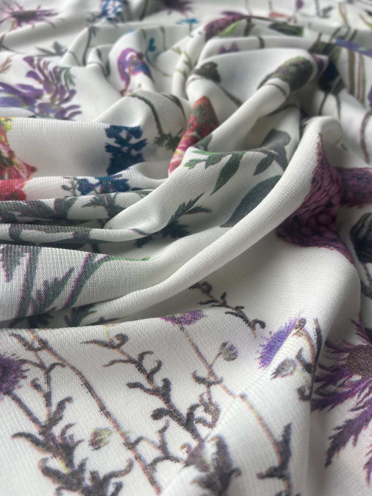 STELLA 003 viscose silk botanical print