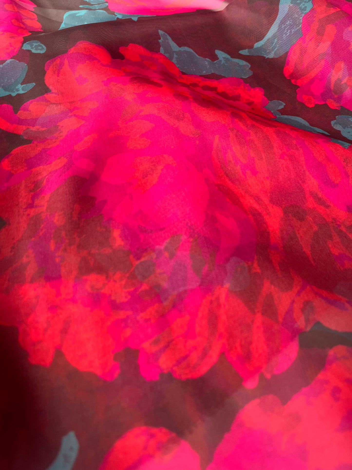 STELLA 007 chiffon bold flower print