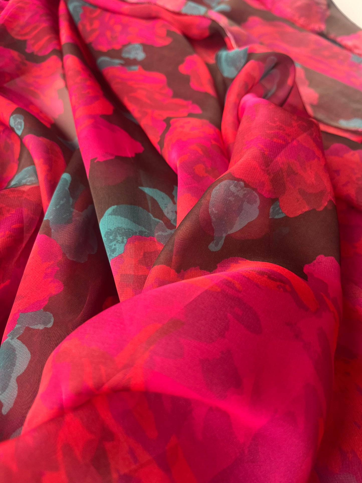 STELLA 007 chiffon bold flower print