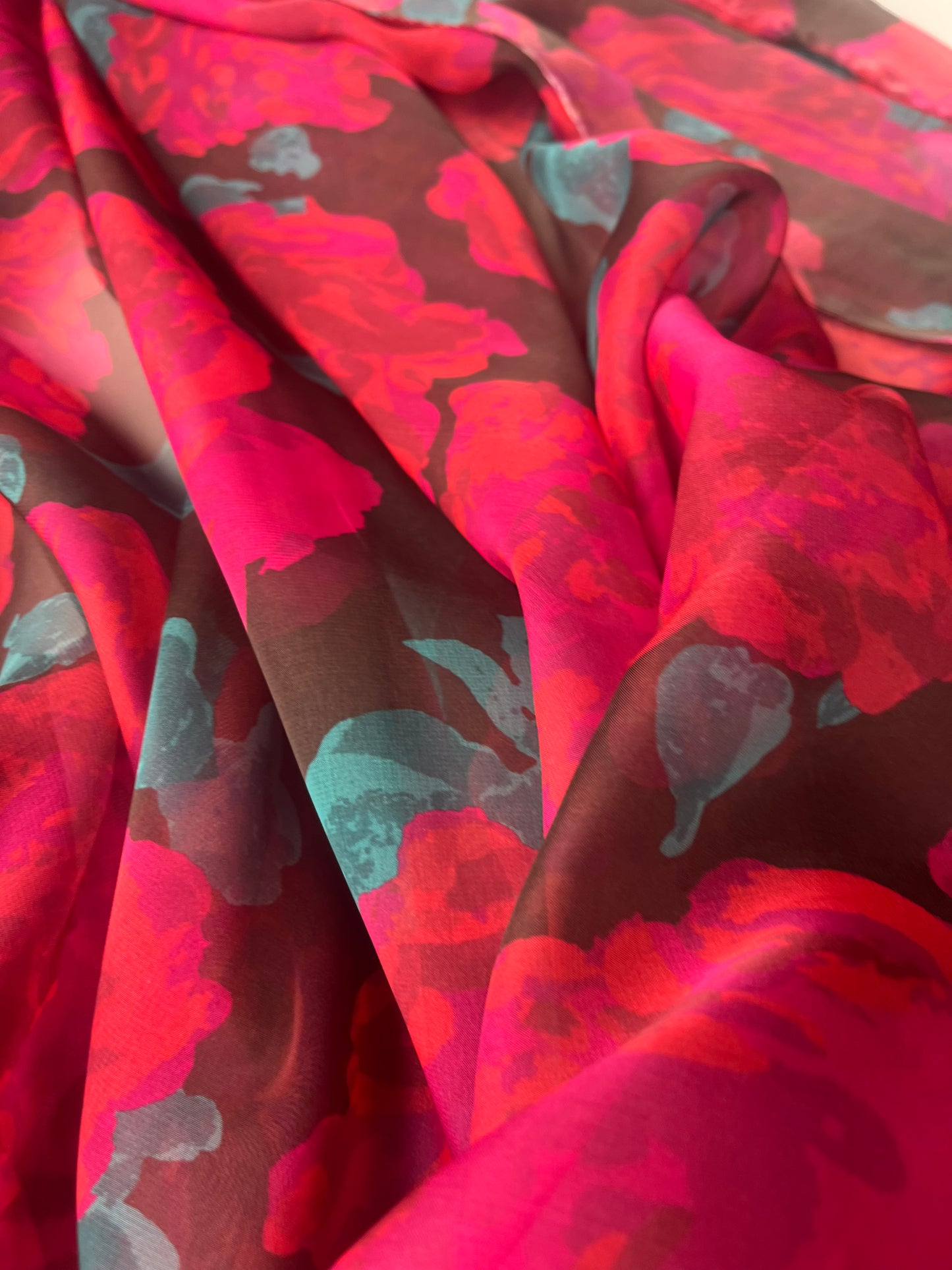 STELLA 007 chiffon bold flower print