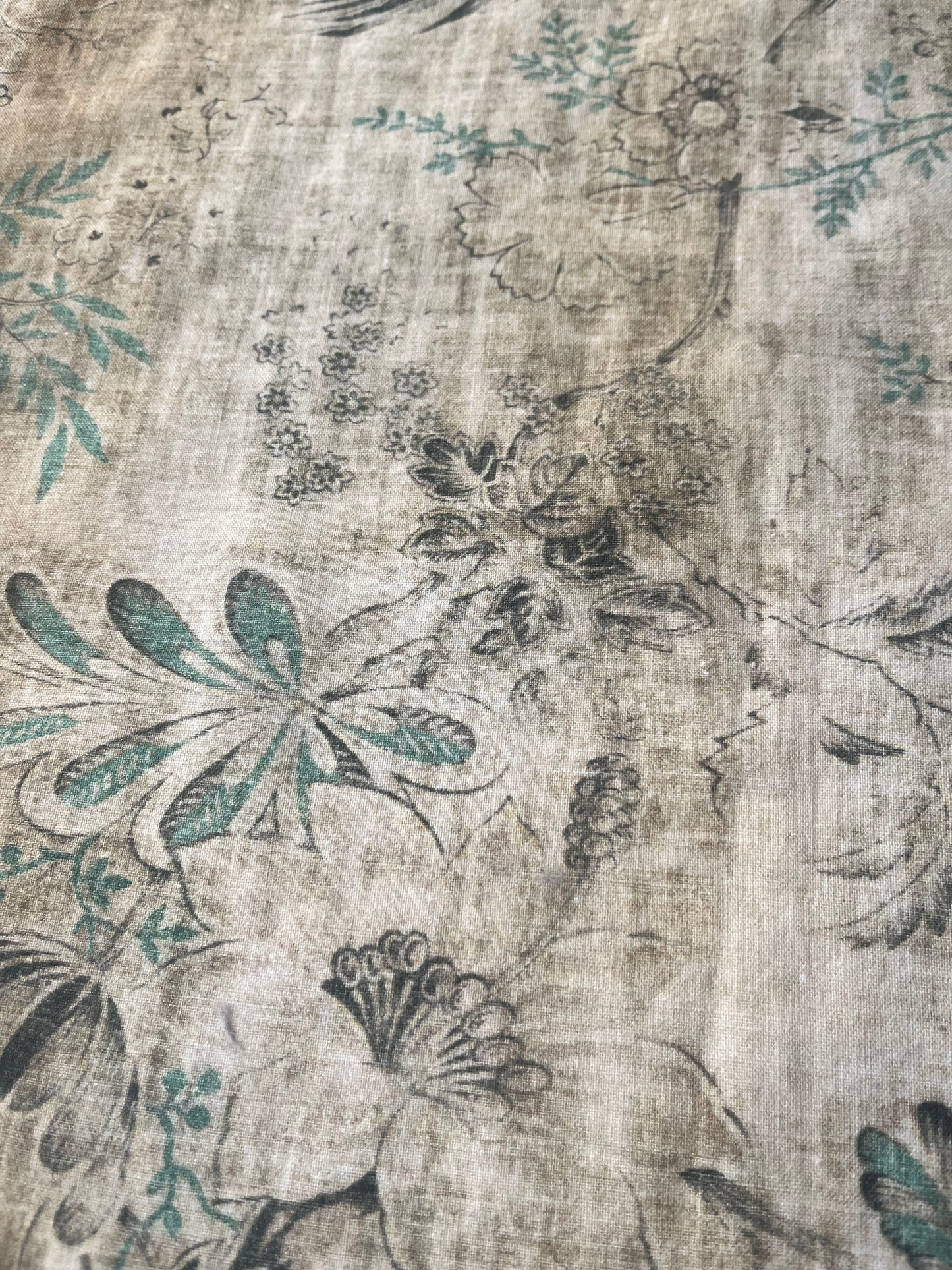 VIVIENNE 002 cotton linen vintage print
