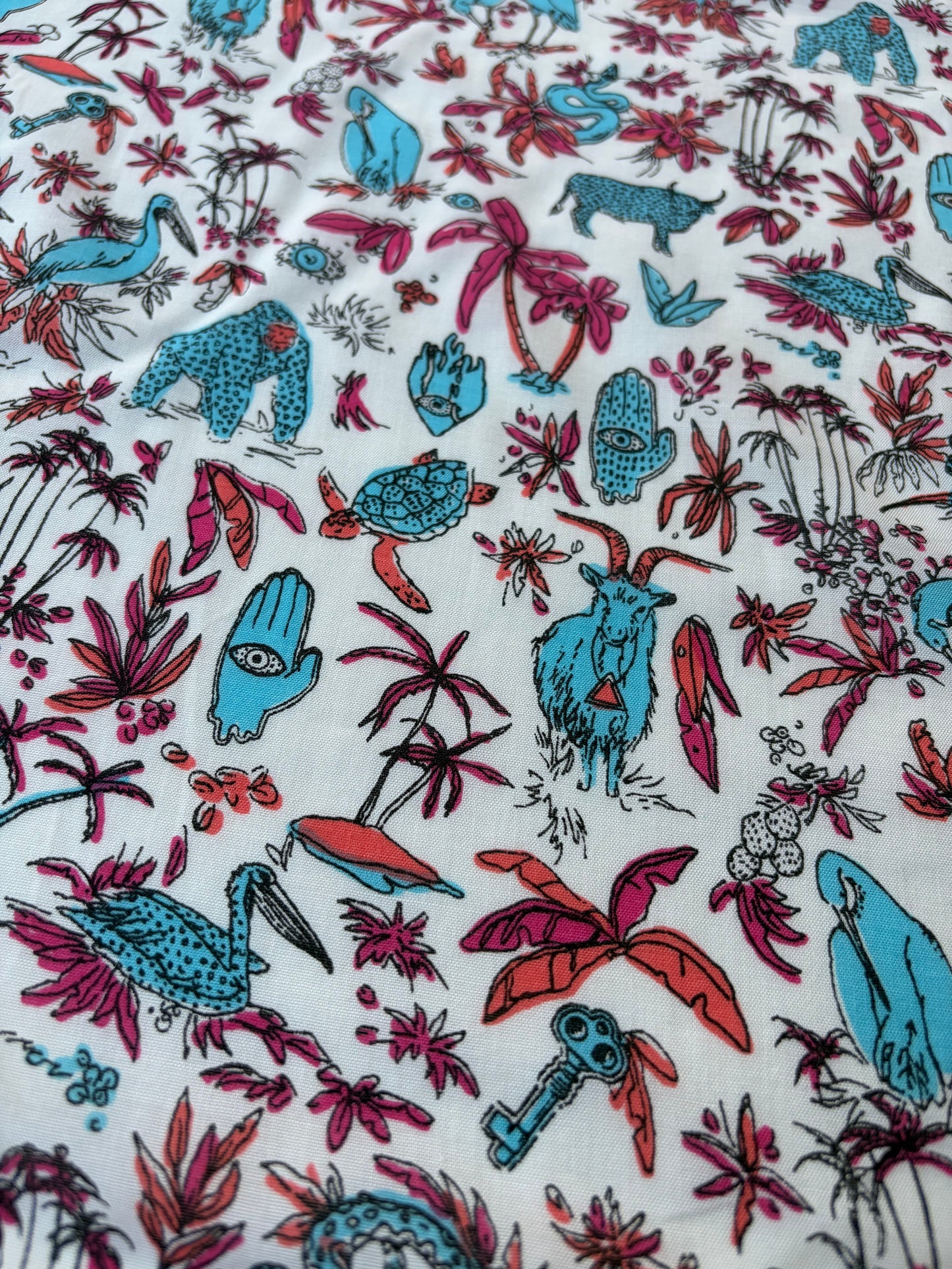 HOMER 032 cotton voile LSD trip print
