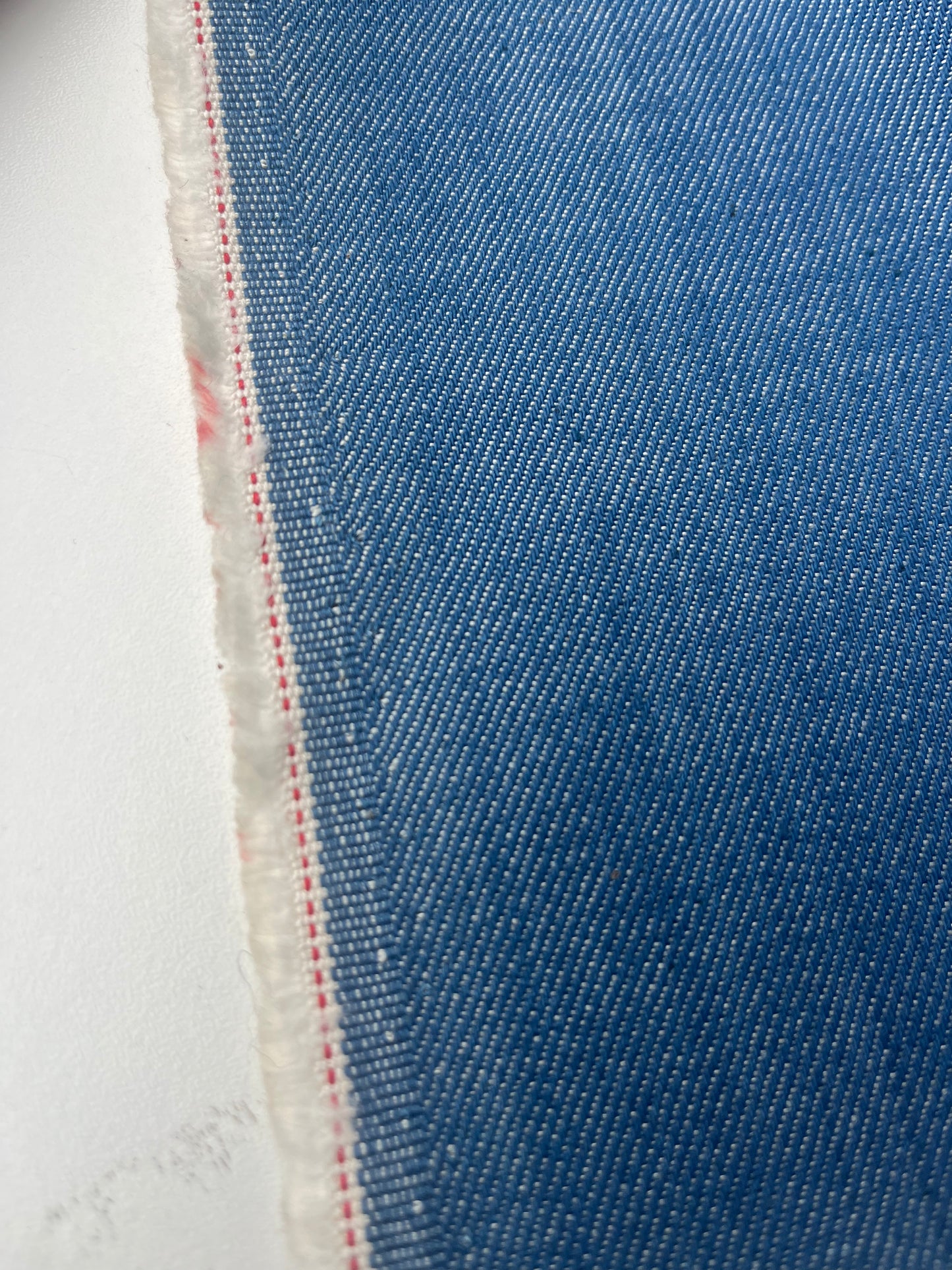 JACOB 2020 raw light indigo denim, no stretch red selvedge