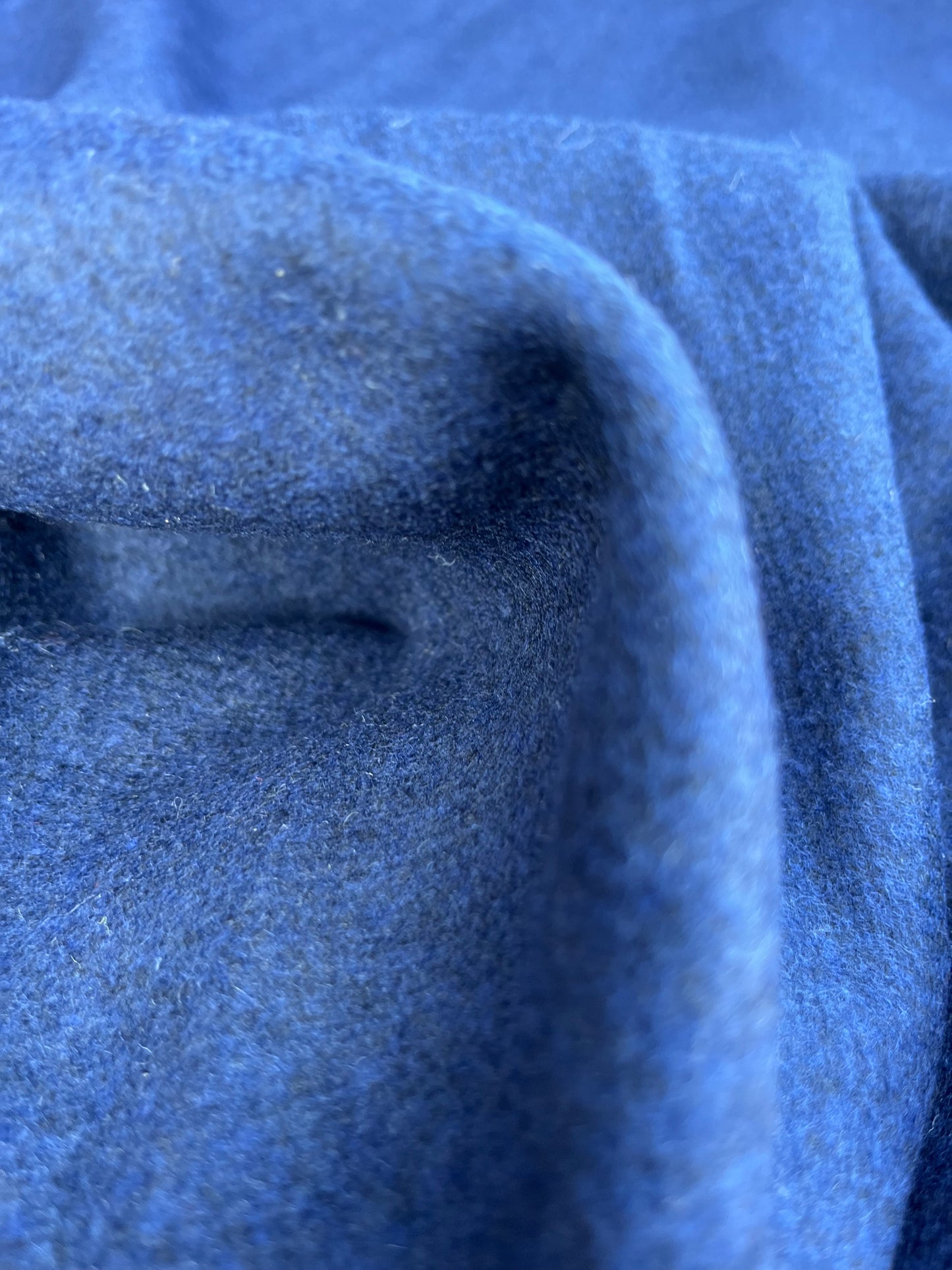 ROMA 008 heavy boiled wool navy