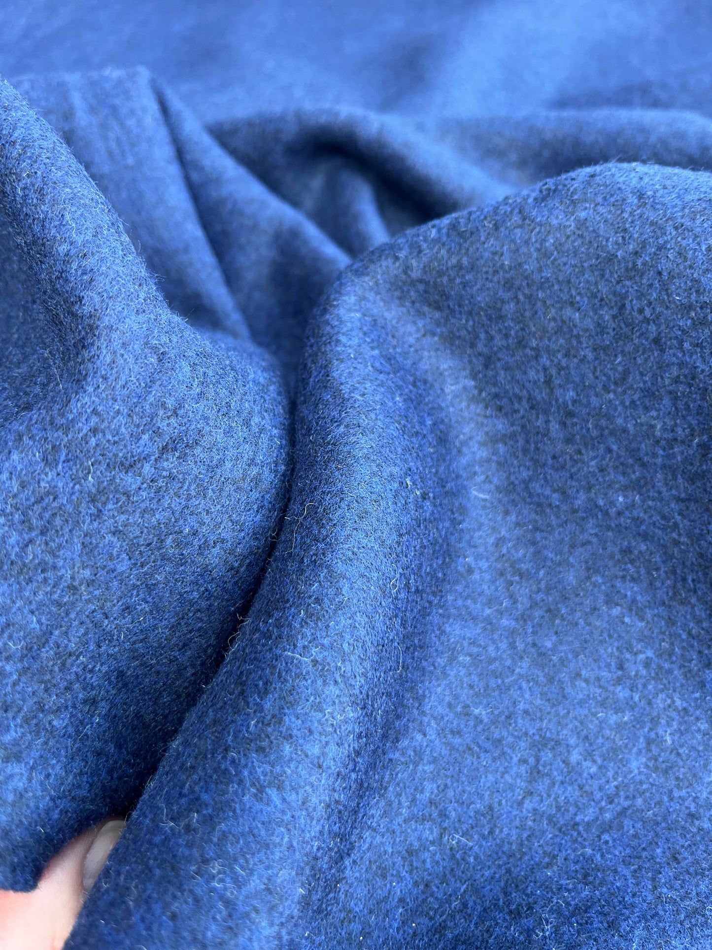 ROMA 008 heavy boiled wool navy