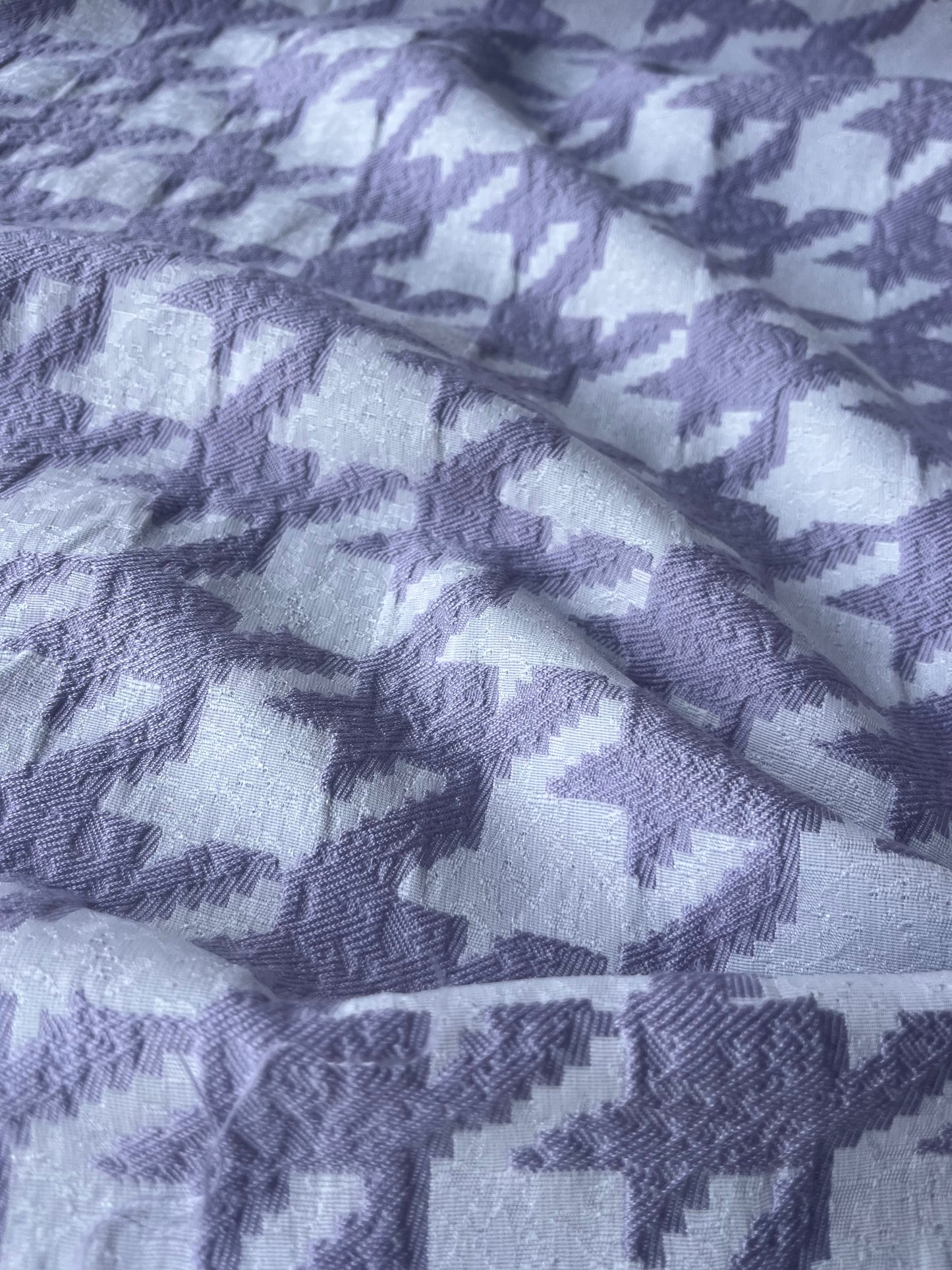 CELESTIN 007 cotton jacquard pied de cocq lilac
