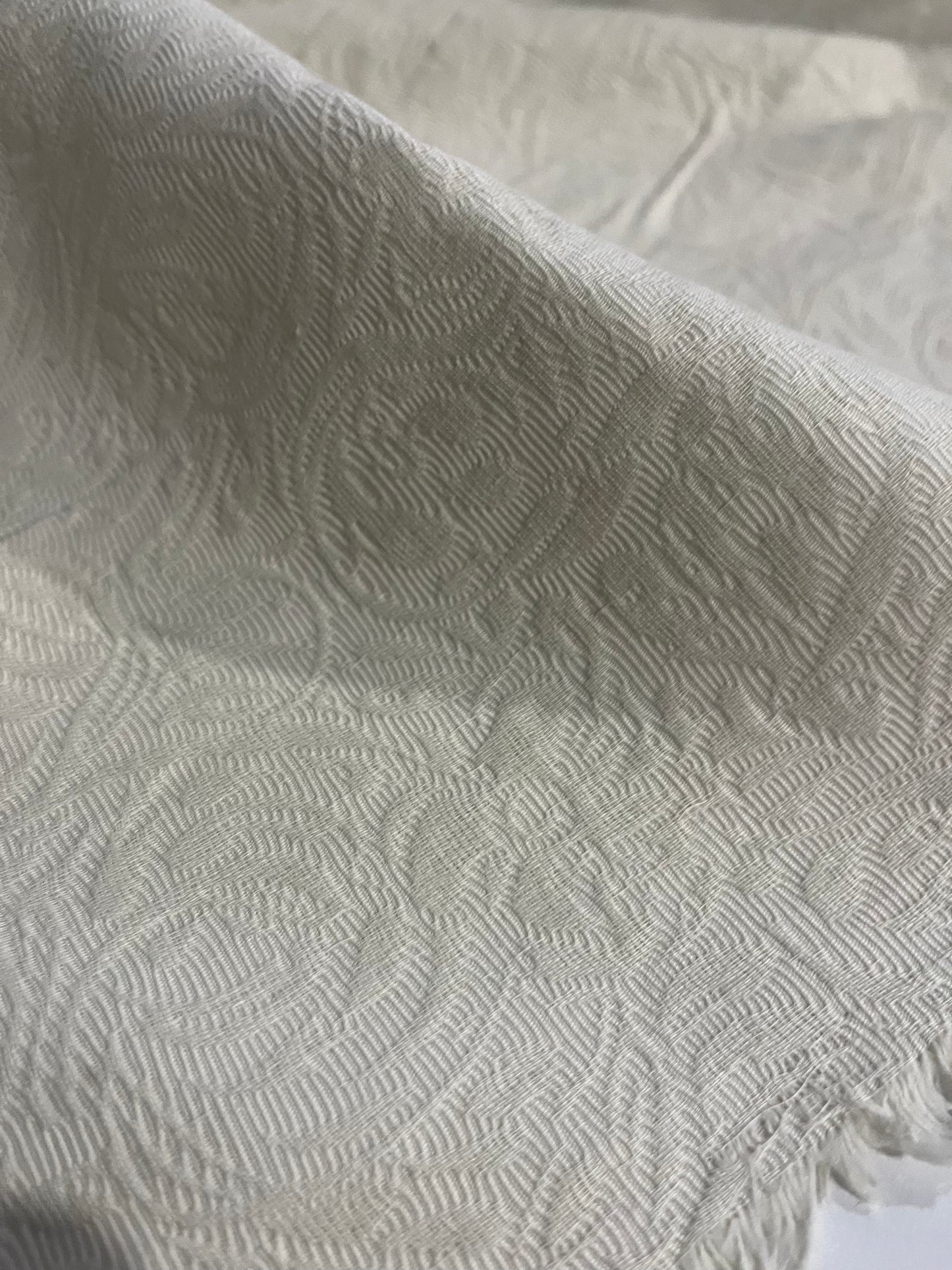 GASPARD 007 cotton stretch sand ornamental jacquard
