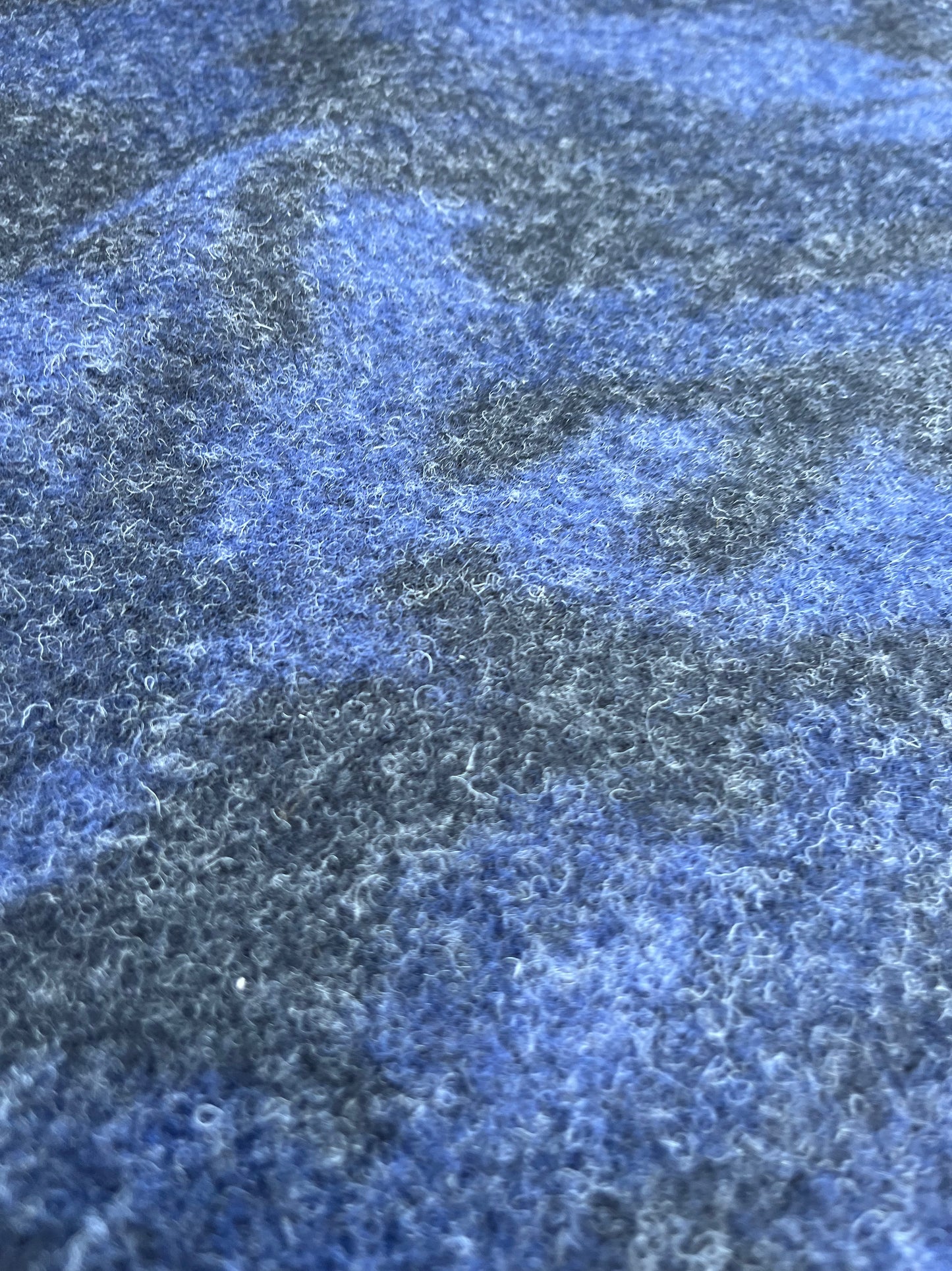 POPOL 016 heavy boiled wool camouflage blue/grey