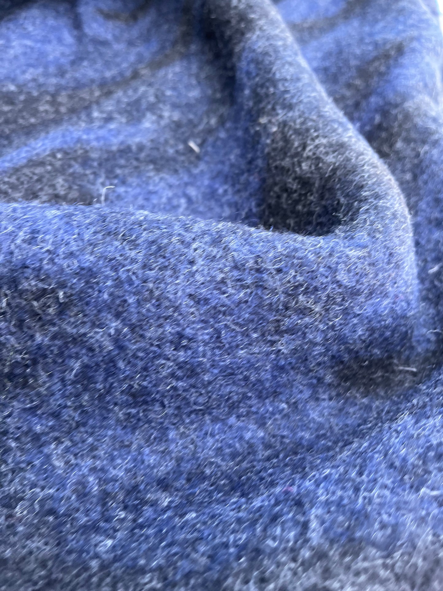 POPOL 016 heavy boiled wool camouflage blue/grey