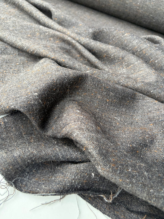 JOEL 039 brown light wool Shetland tweed