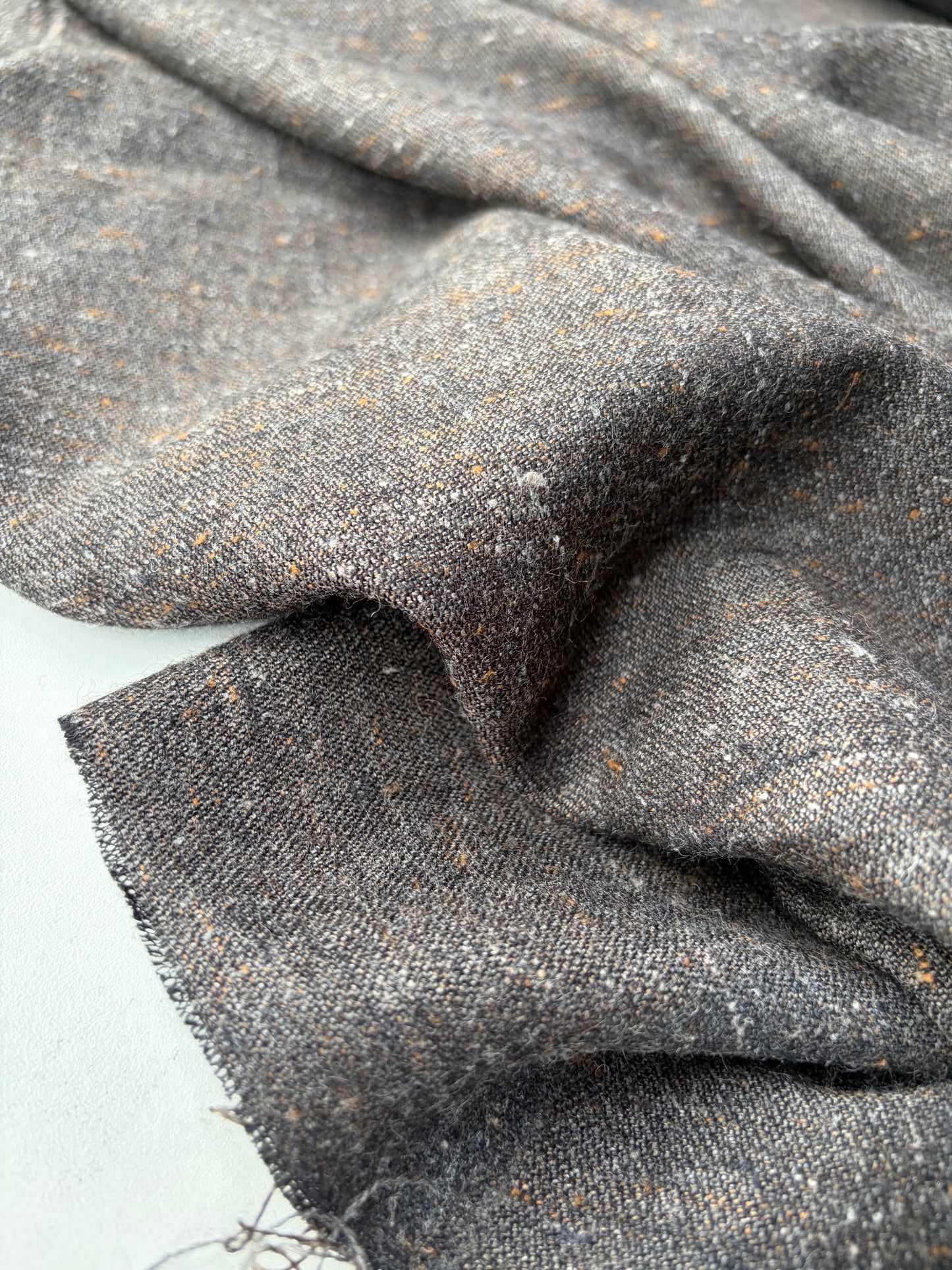 JOEL 039 brown light wool Shetland tweed