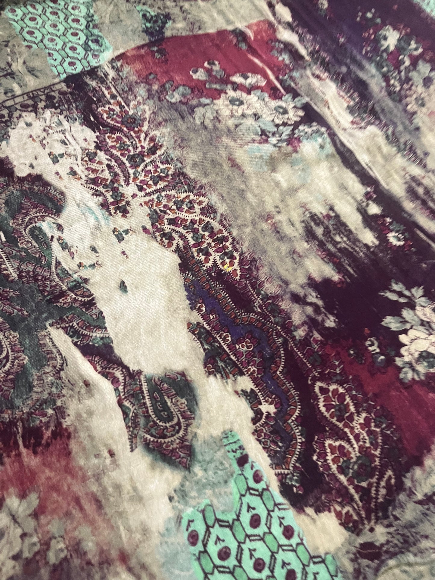 GASPARD 011 twill viscose patchwork print