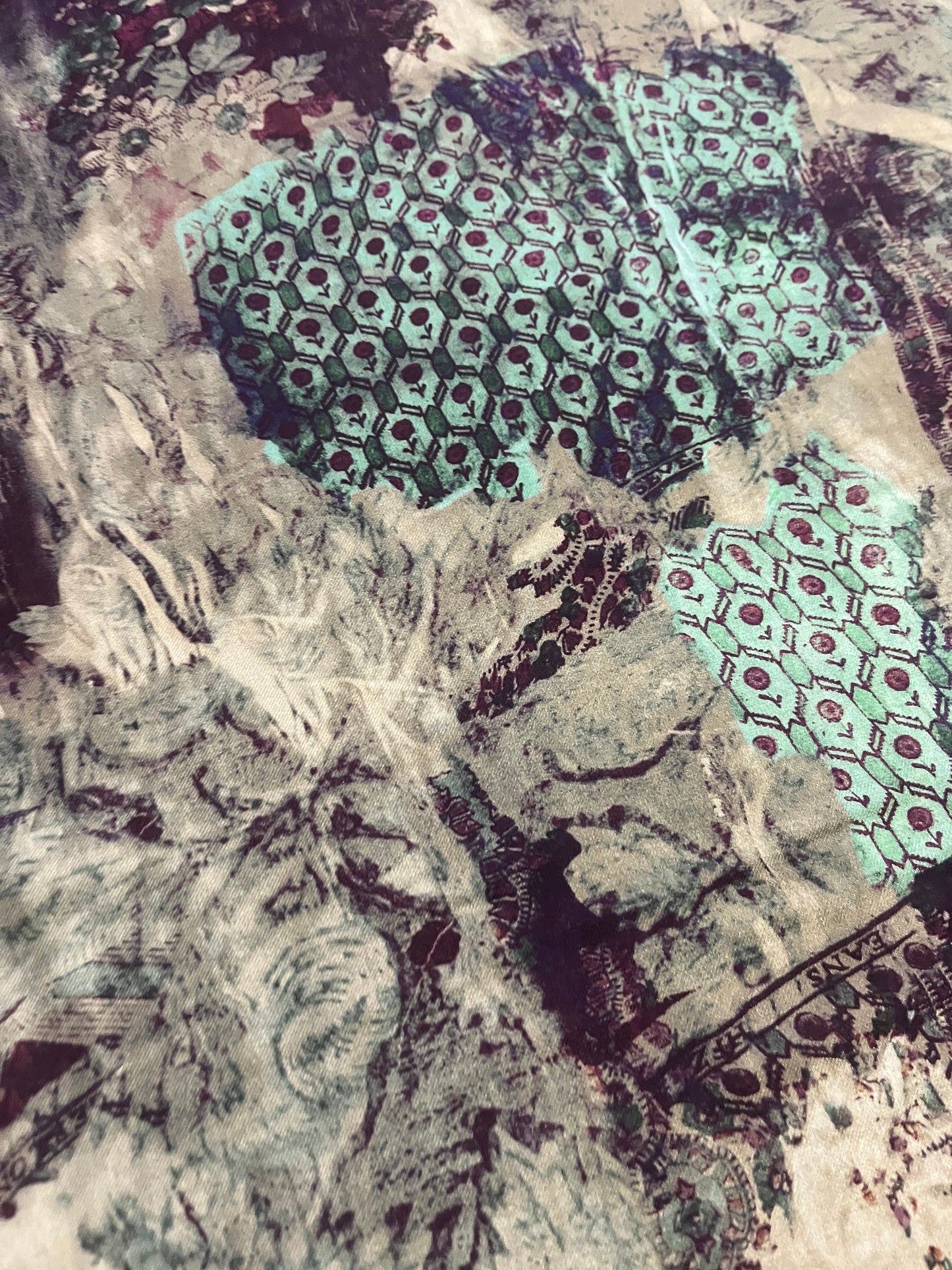 GASPARD 011 twill viscose patchwork print