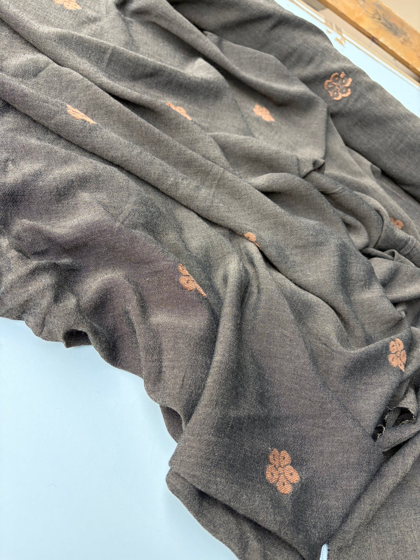 KALEB 003 brown/cognacc light jacquard with wool