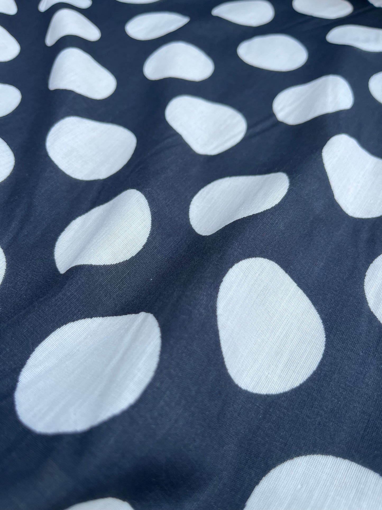 POPOL 022 cotton voile double gaze maxi dots