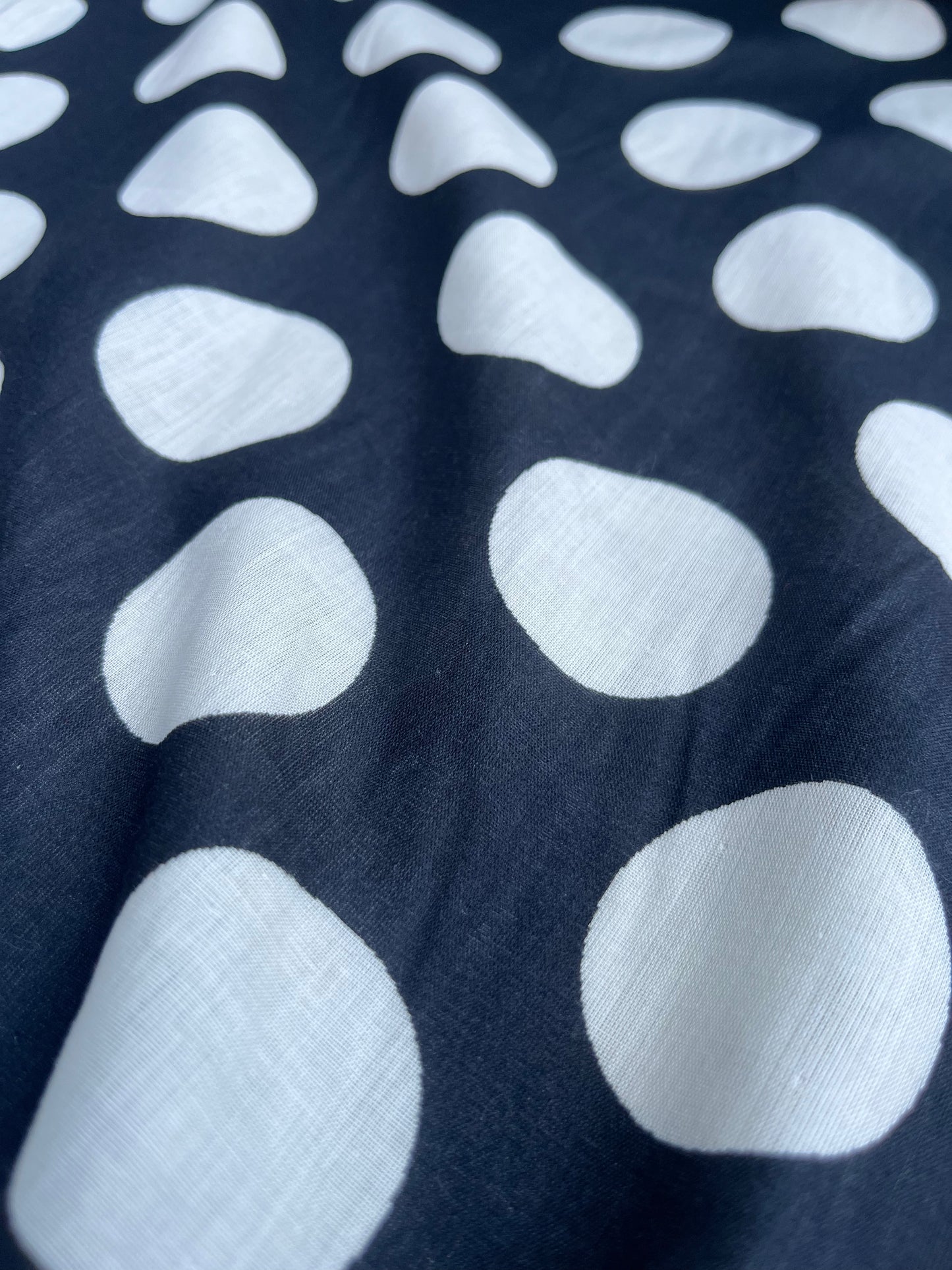 POPOL 022 cotton voile double gaze maxi dots