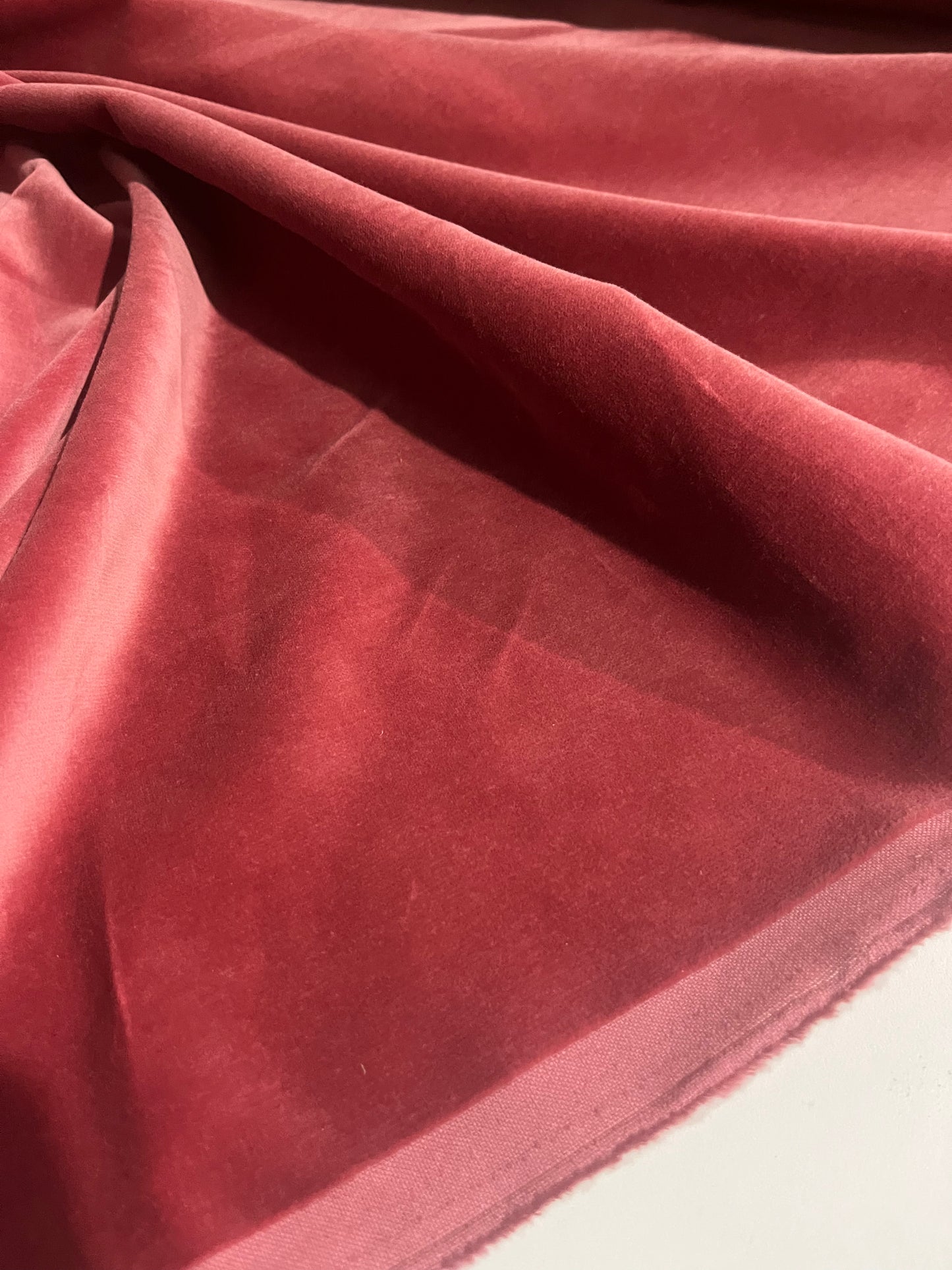 GASPARD 021 cotton velvet soft coral
